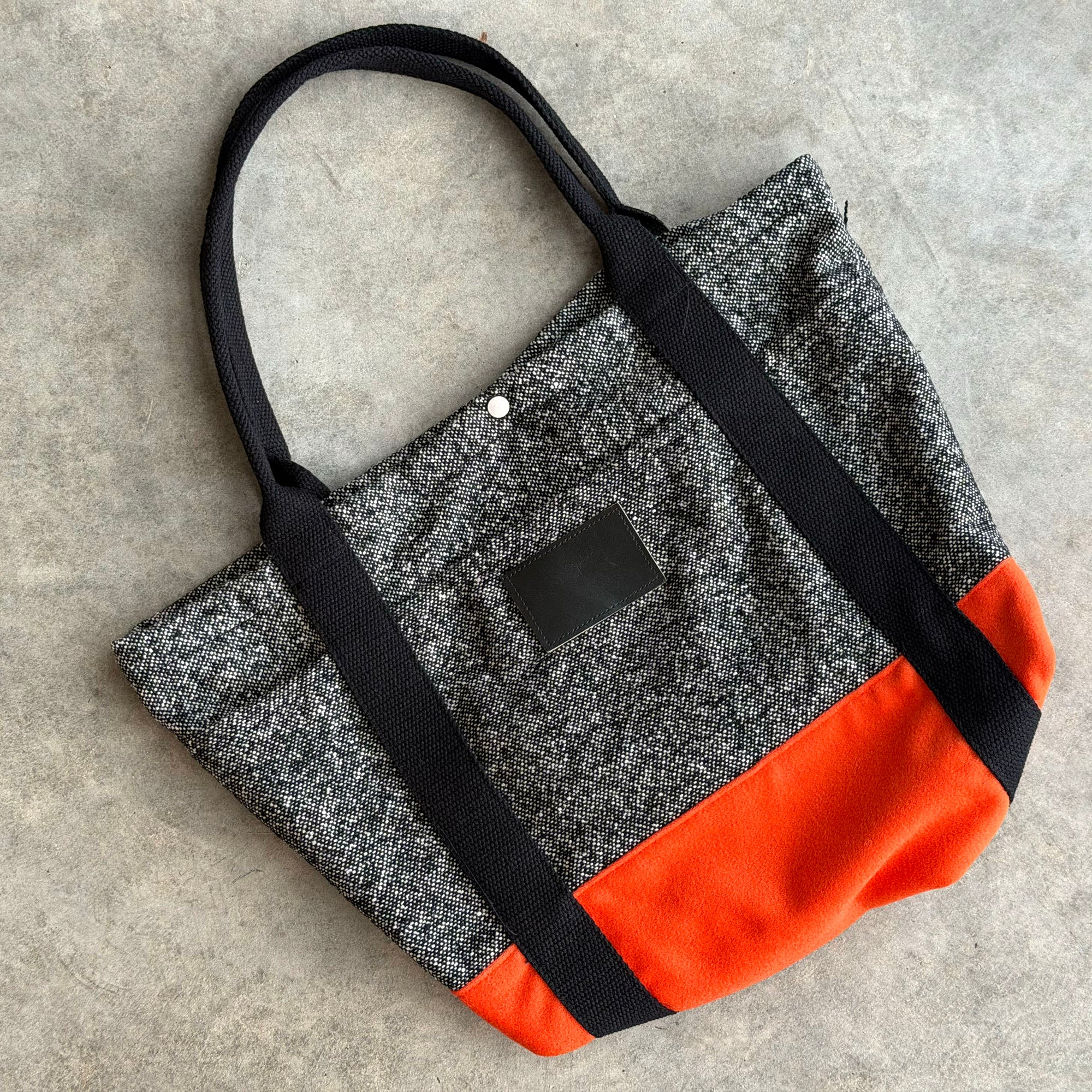 Sample: Harbor Tote Bag in Loro Piana Flannel & Donegal Tweed Alt