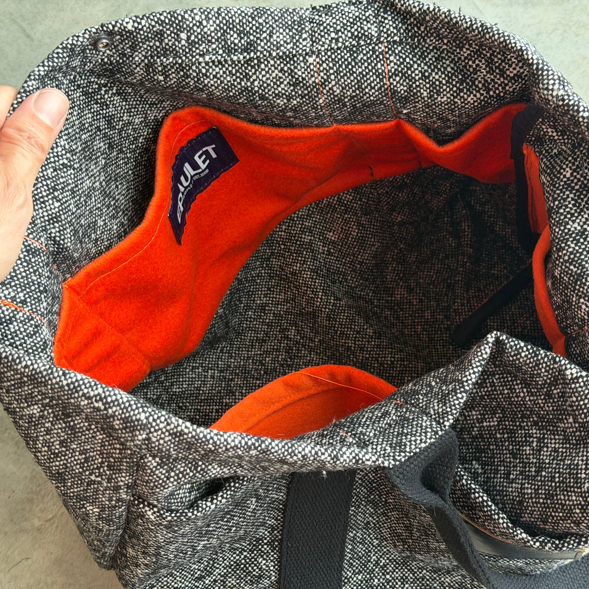 Sample: Harbor Tote Bag in Loro Piana Flannel & Donegal Tweed Alt
