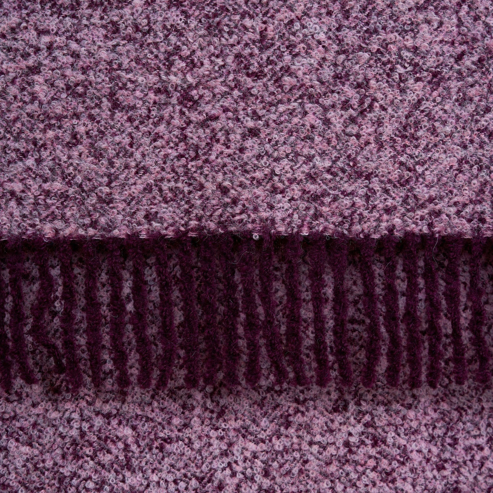 Boucle Bicolor Alpaca-Nylon Throw Blanket