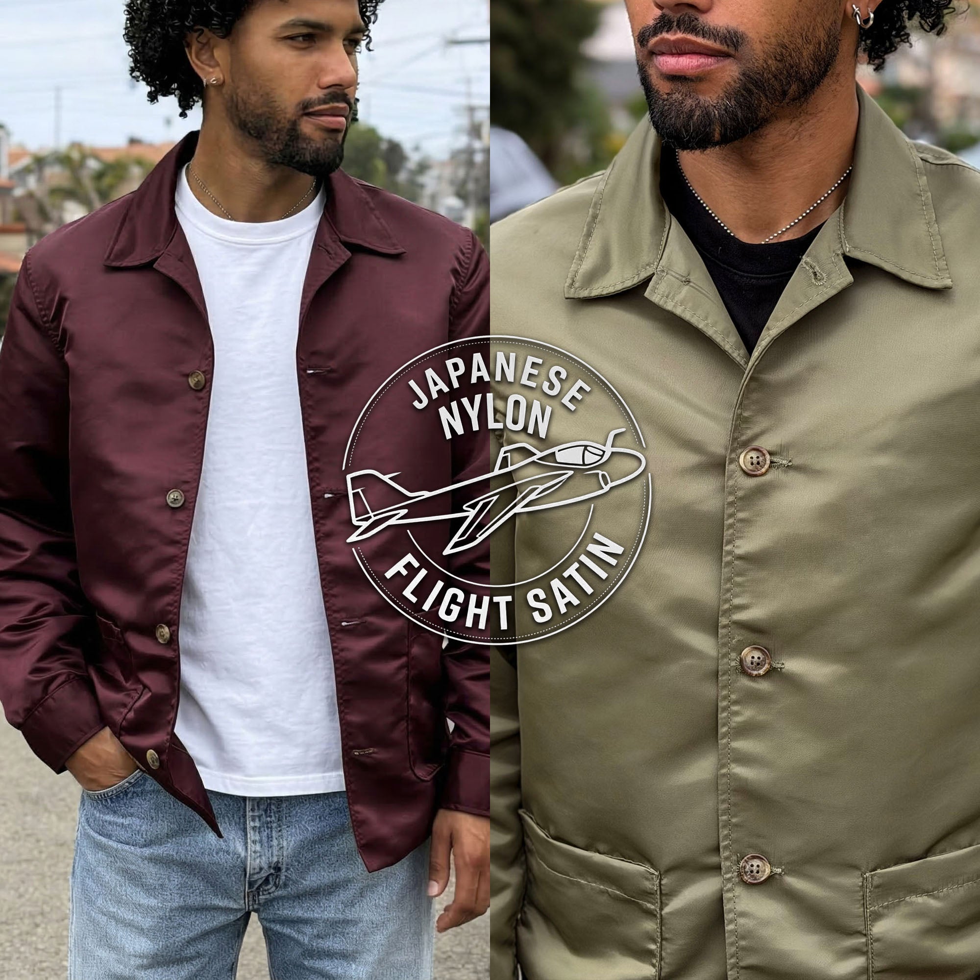 Custom Corso Jacket In Japanese Flight Satin Nylon