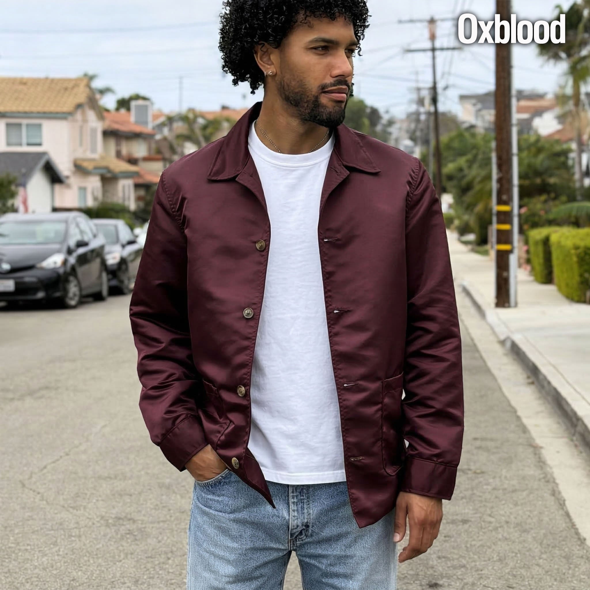 Custom Corso Jacket In Japanese Flight Satin Nylon
