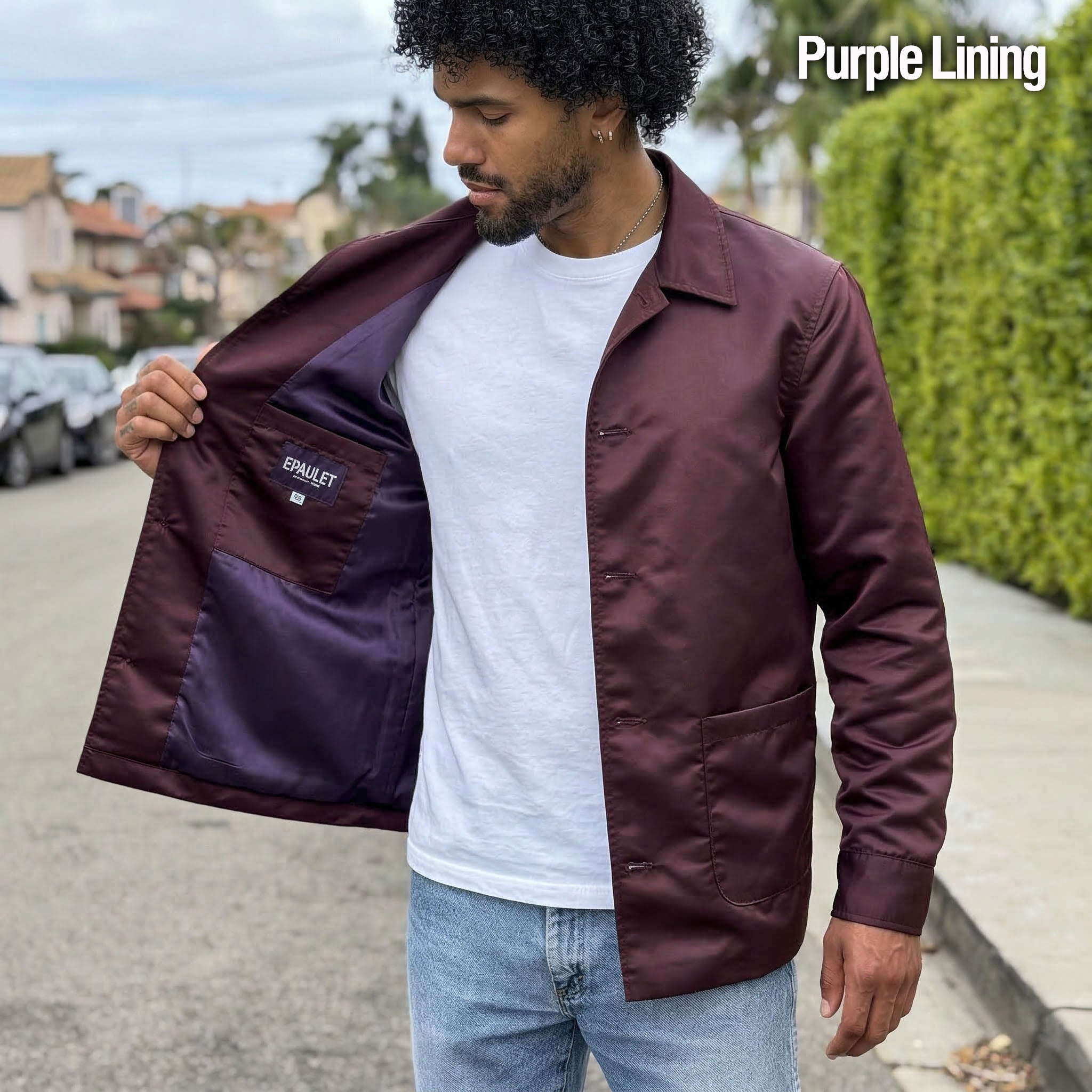 Custom Corso Jacket In Japanese Flight Satin Nylon