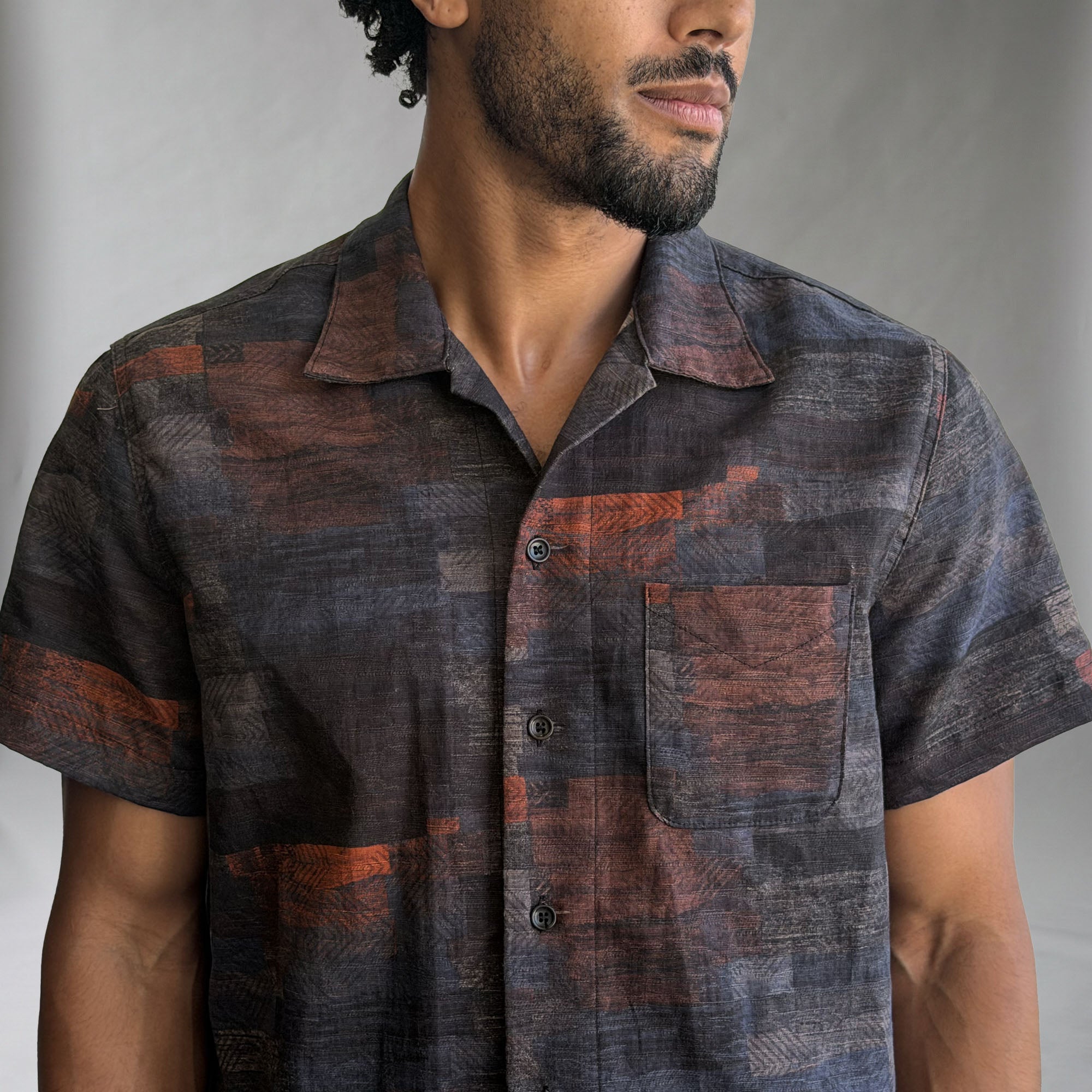 Riviera Canyon Dusk Poplin Short Sleeve Shirt
