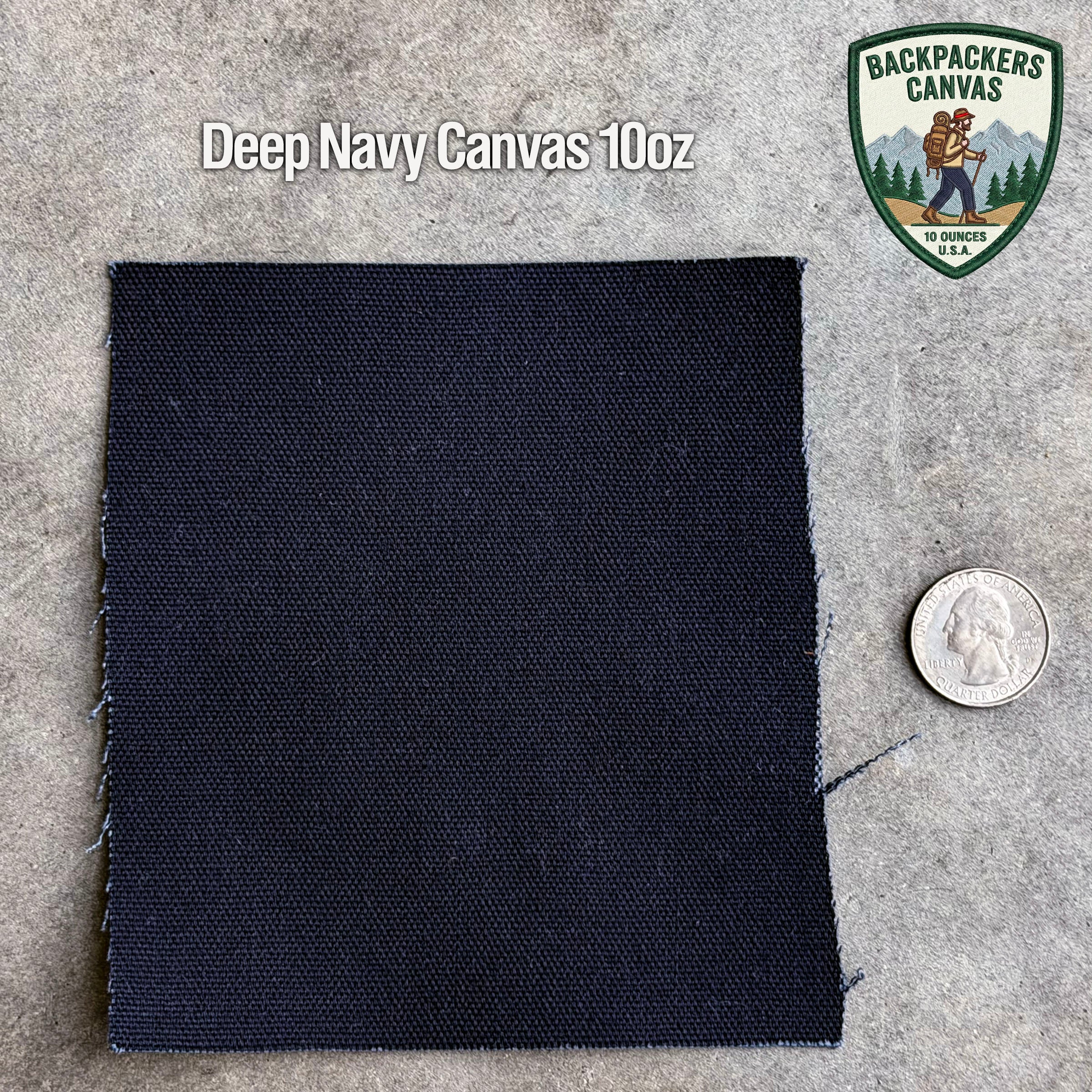 Rivet Chino Deep Navy 10oz Backpacker Canvas