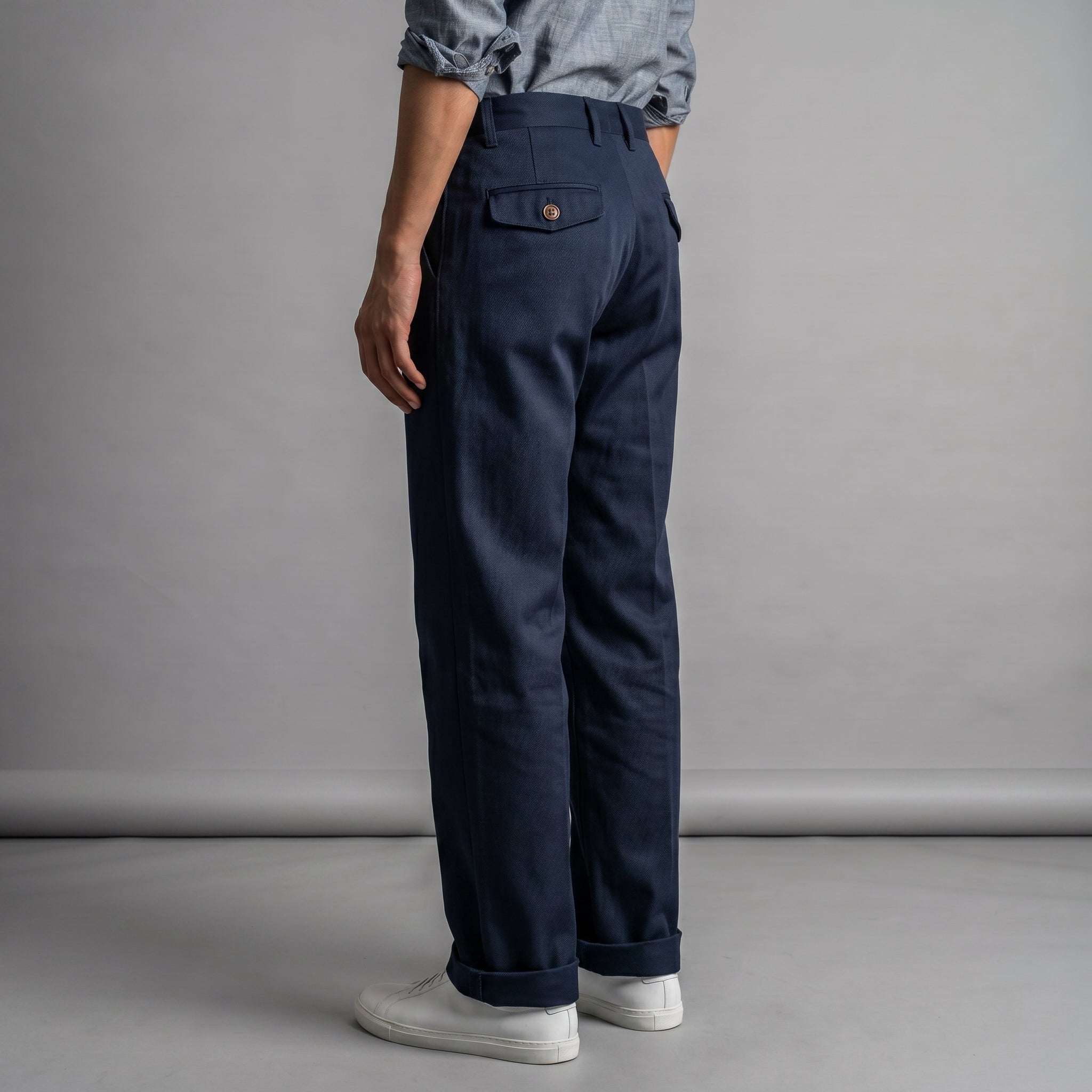 Fairfax Easy Fit Chinos Dyed Midnight Ink Twill