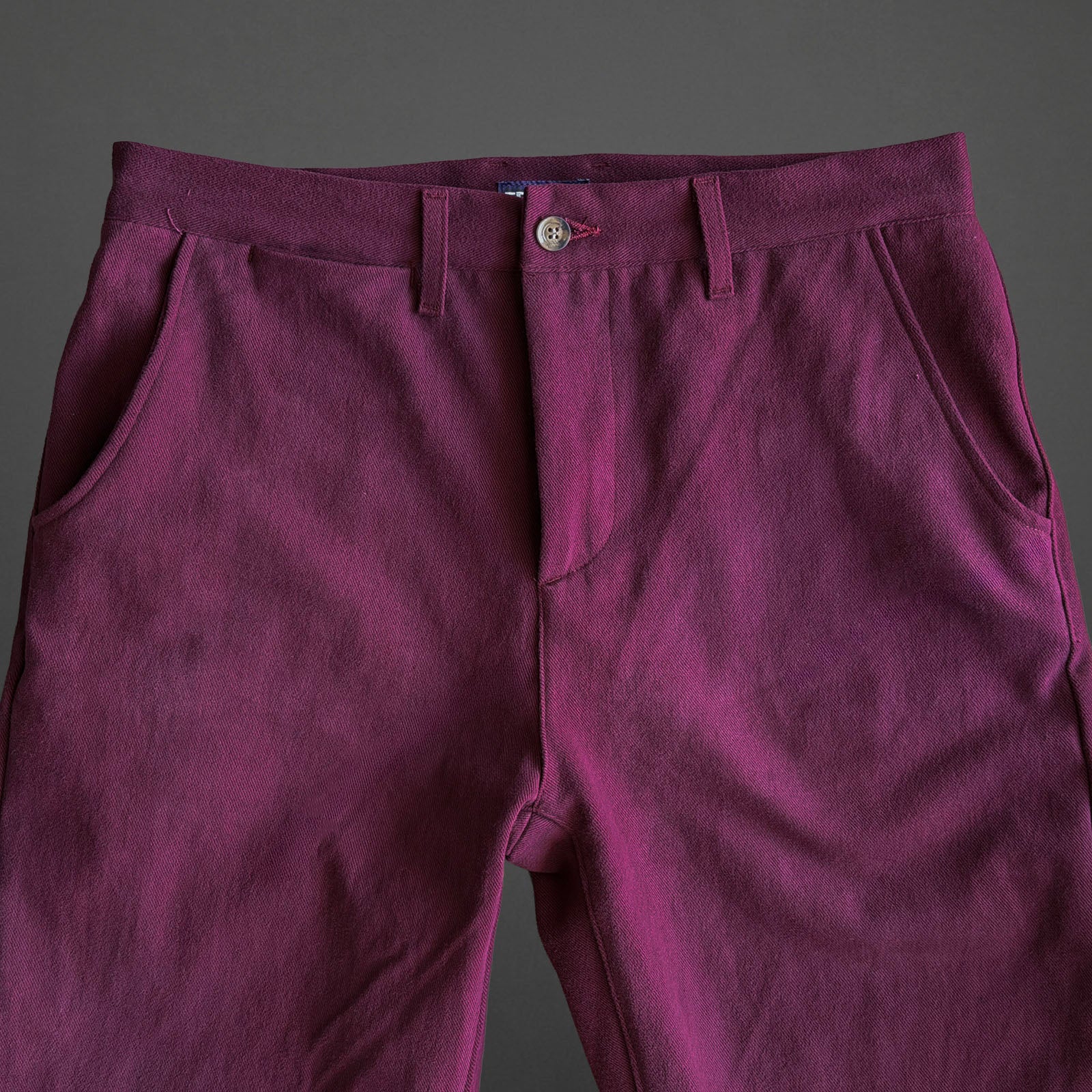 Fairfax Easy Fit Chinos Dyed Oxblood Twill