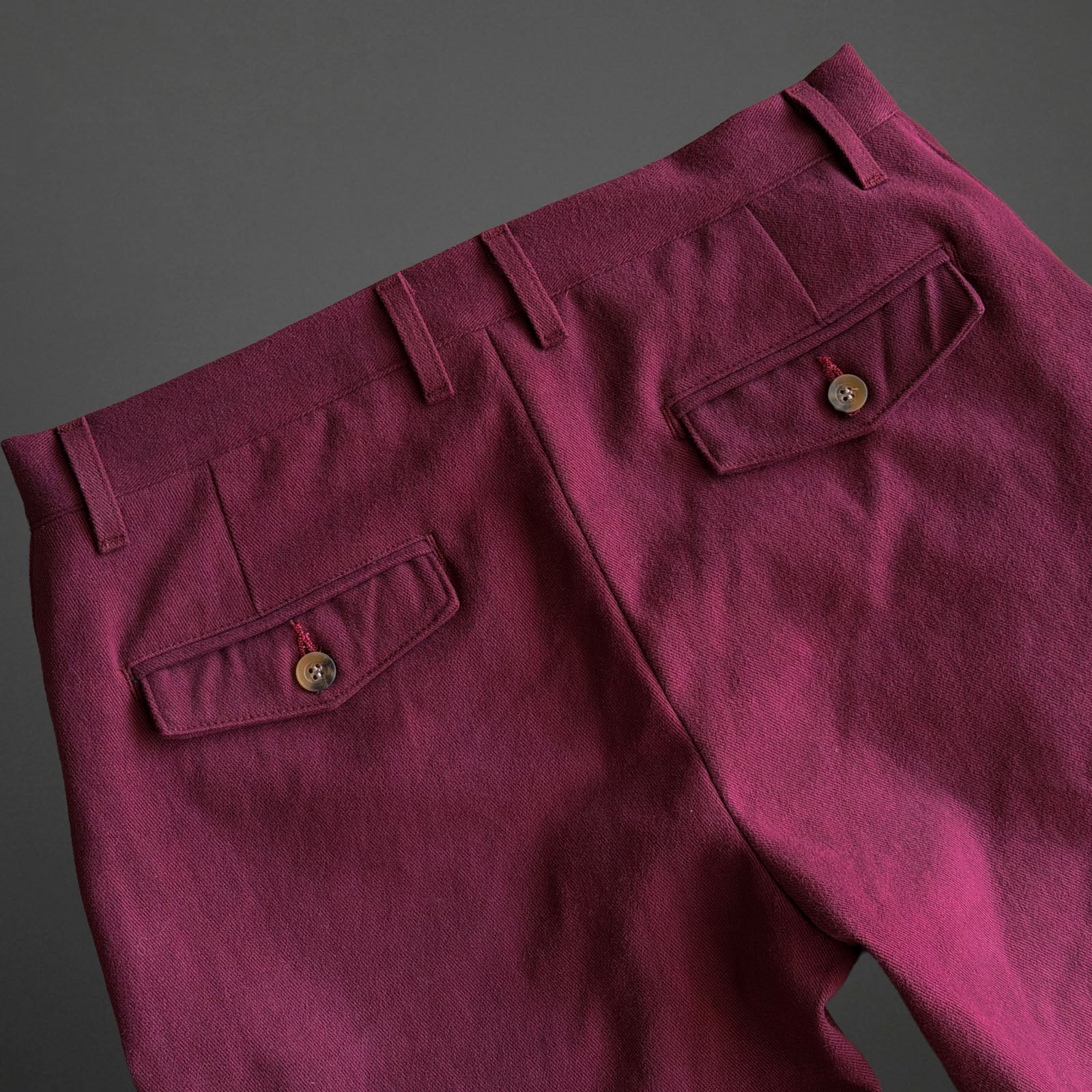 Fairfax Easy Fit Chinos Dyed Oxblood Twill