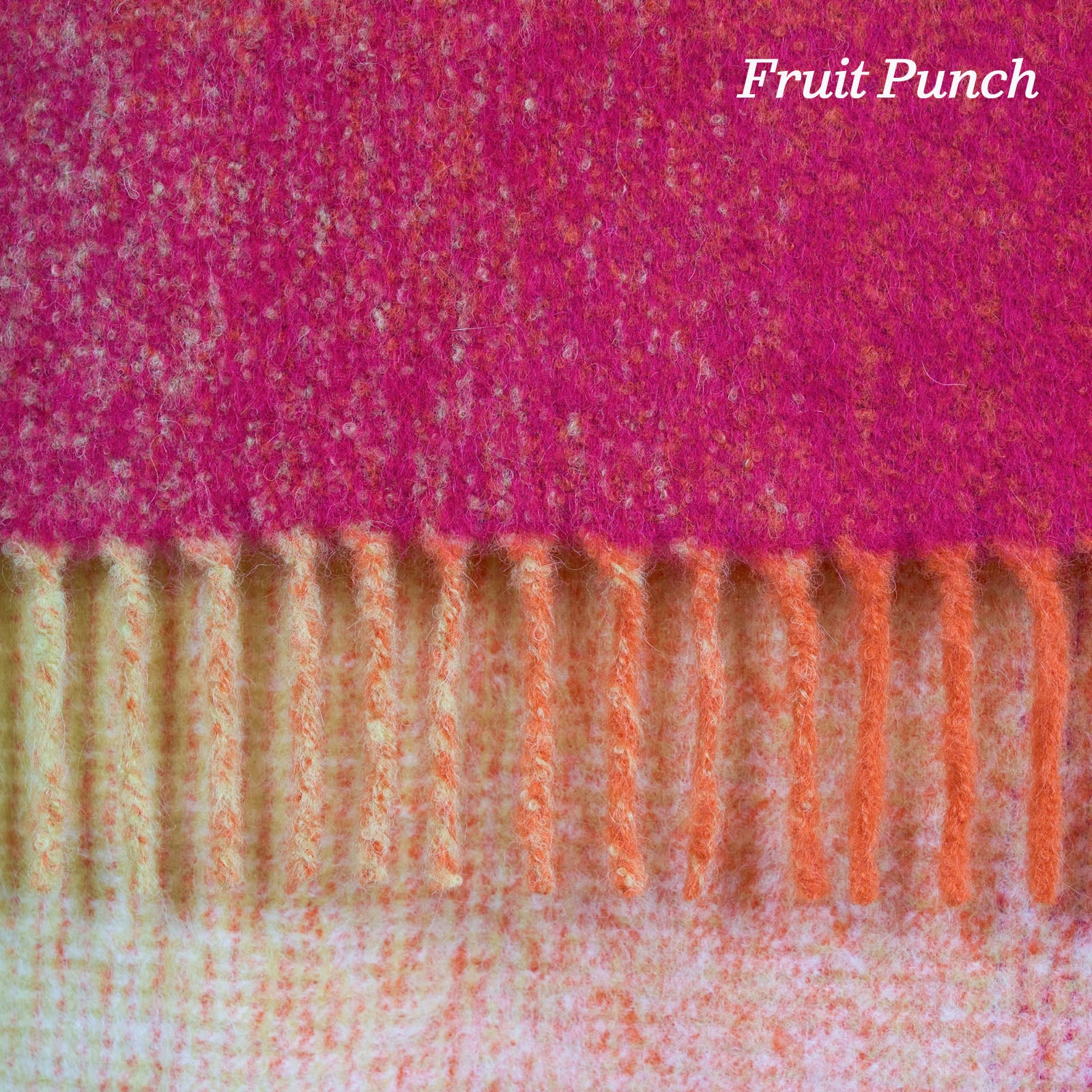 Ombre Alpaca Throw Blanket With Twisted Fringes