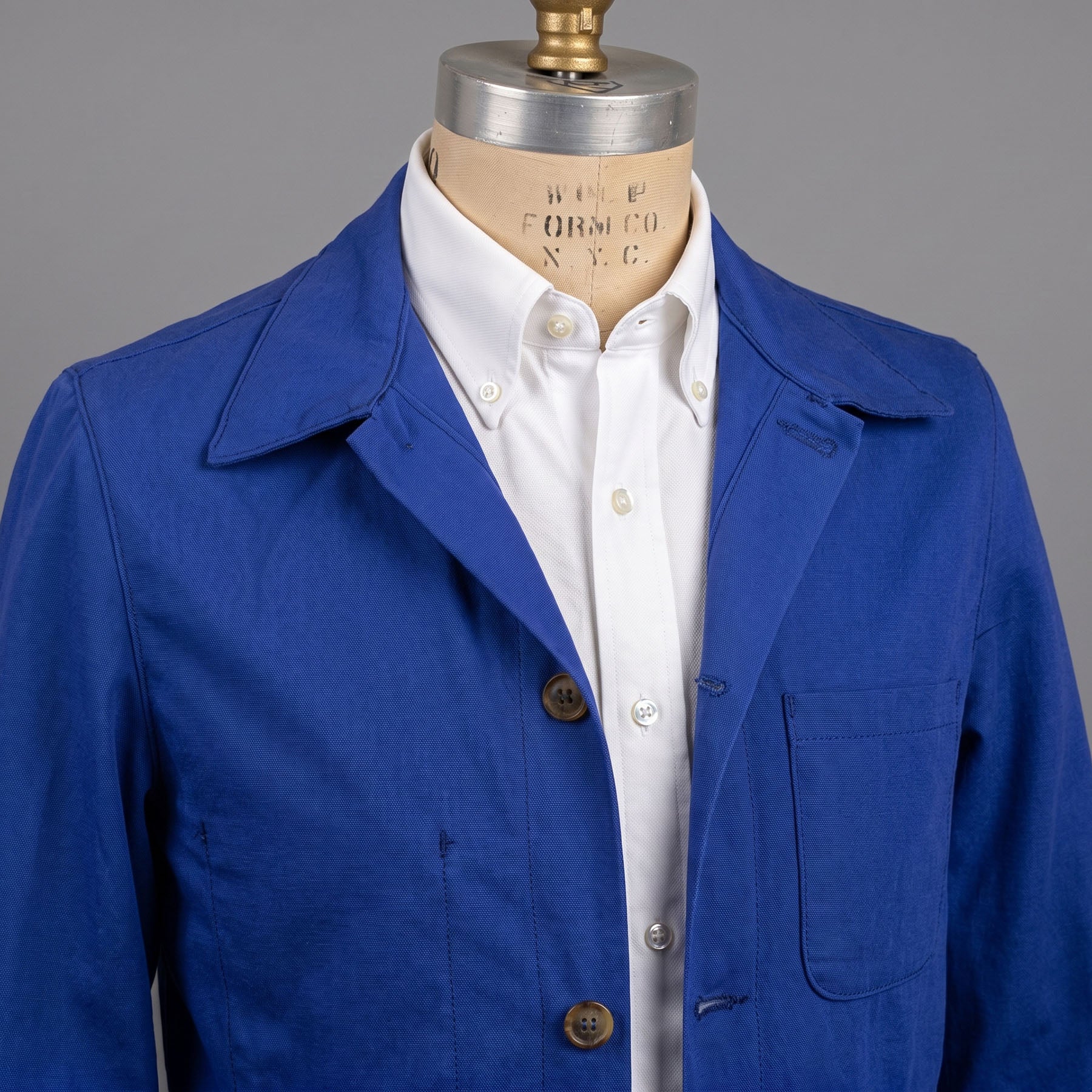 Doyle Jacket Sapphire Dyed 10oz Cotton Canvas