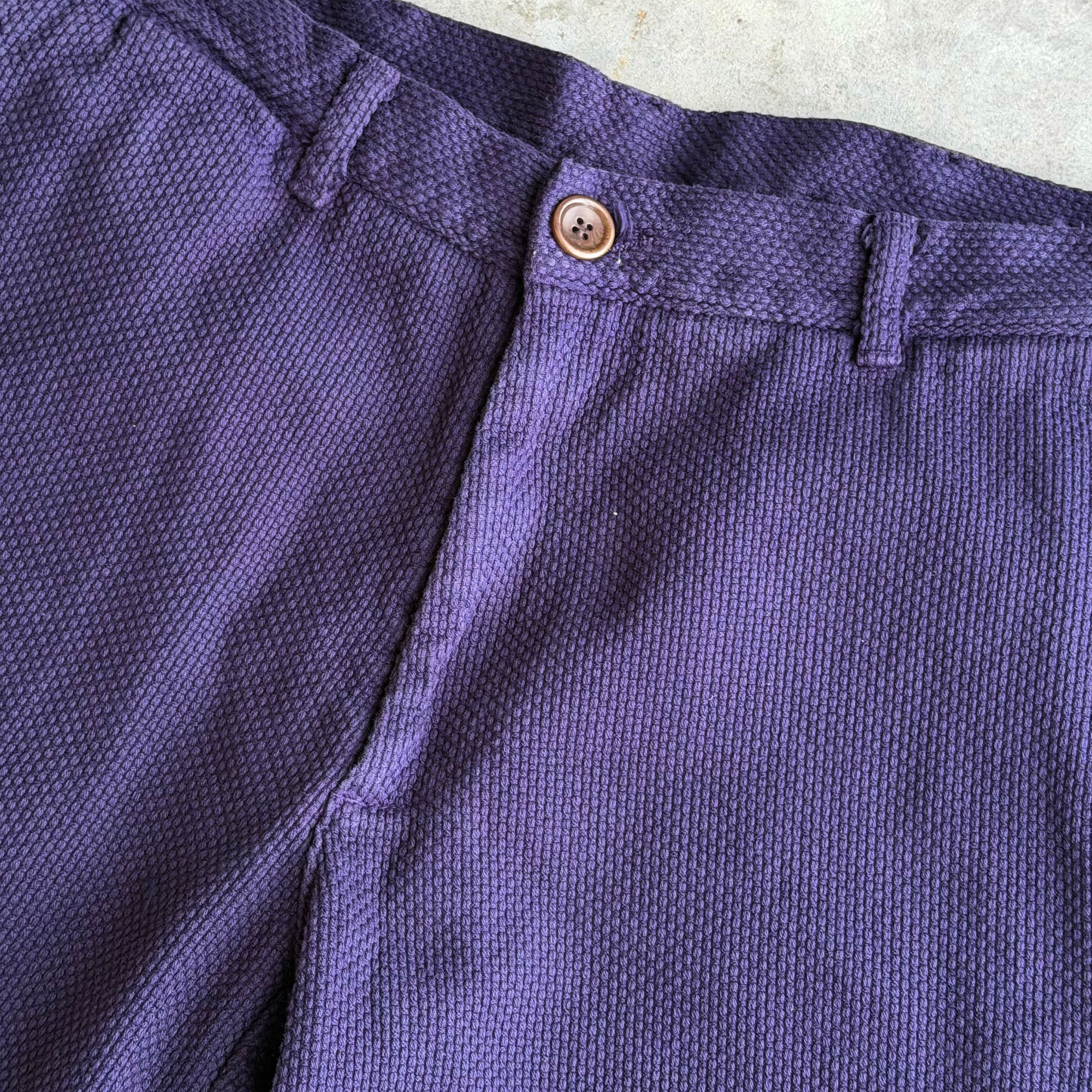 Sample: Rivet Chino in Grape Sashiko Sz 32
