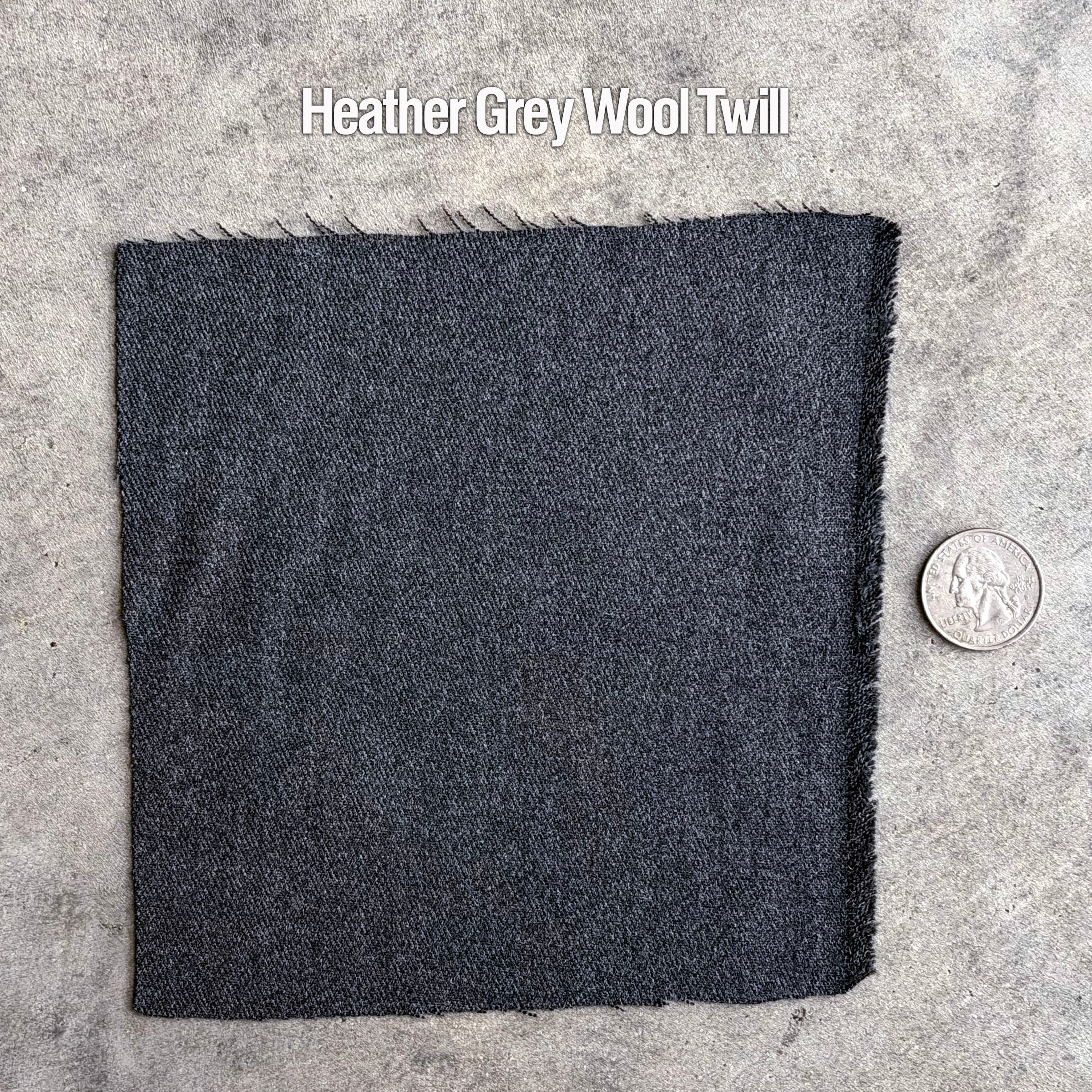 Laidback Pant Heather Grey Wool Twill Sz Medium