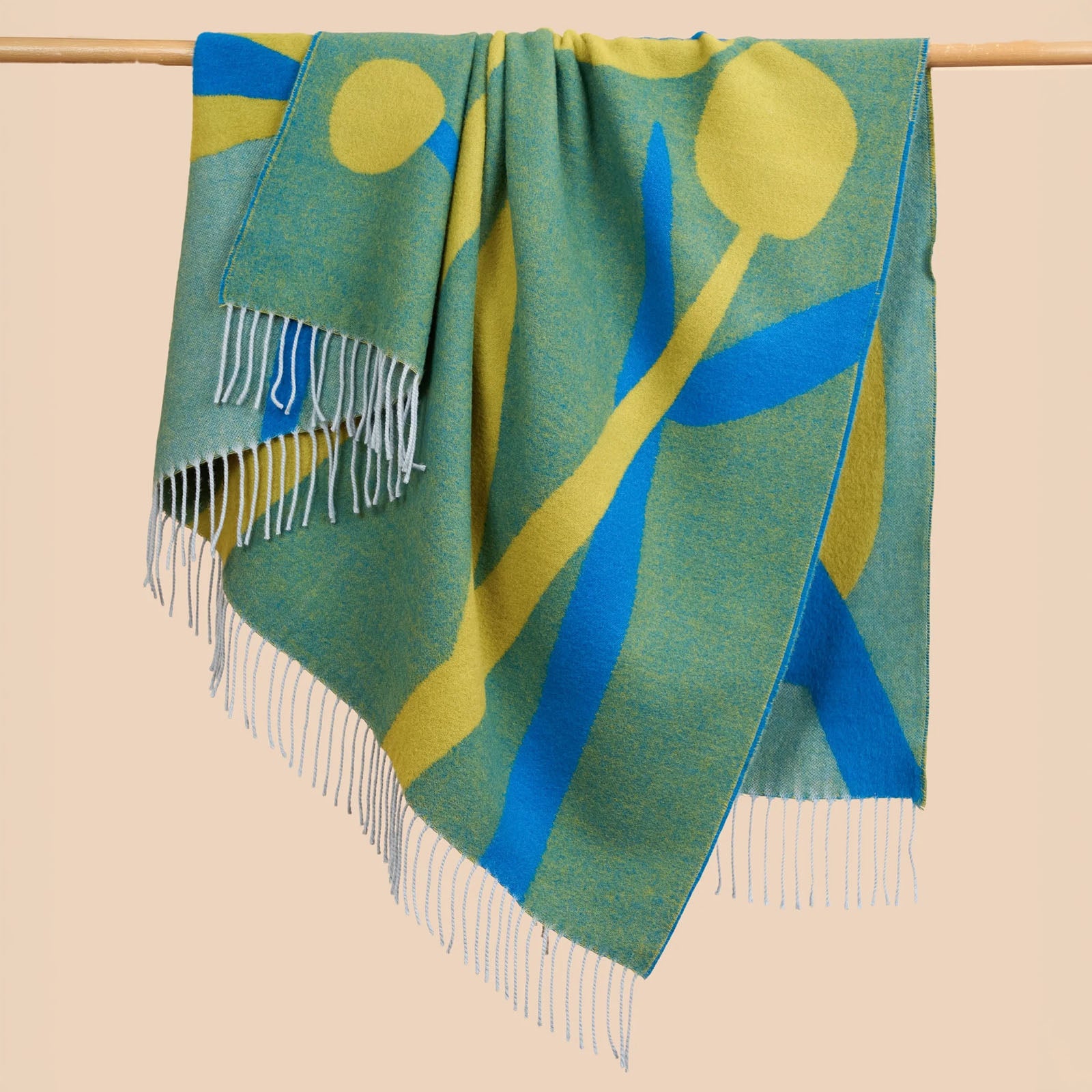 Art Noveau Jacquard Deluxe Alpaca Throw Blanket