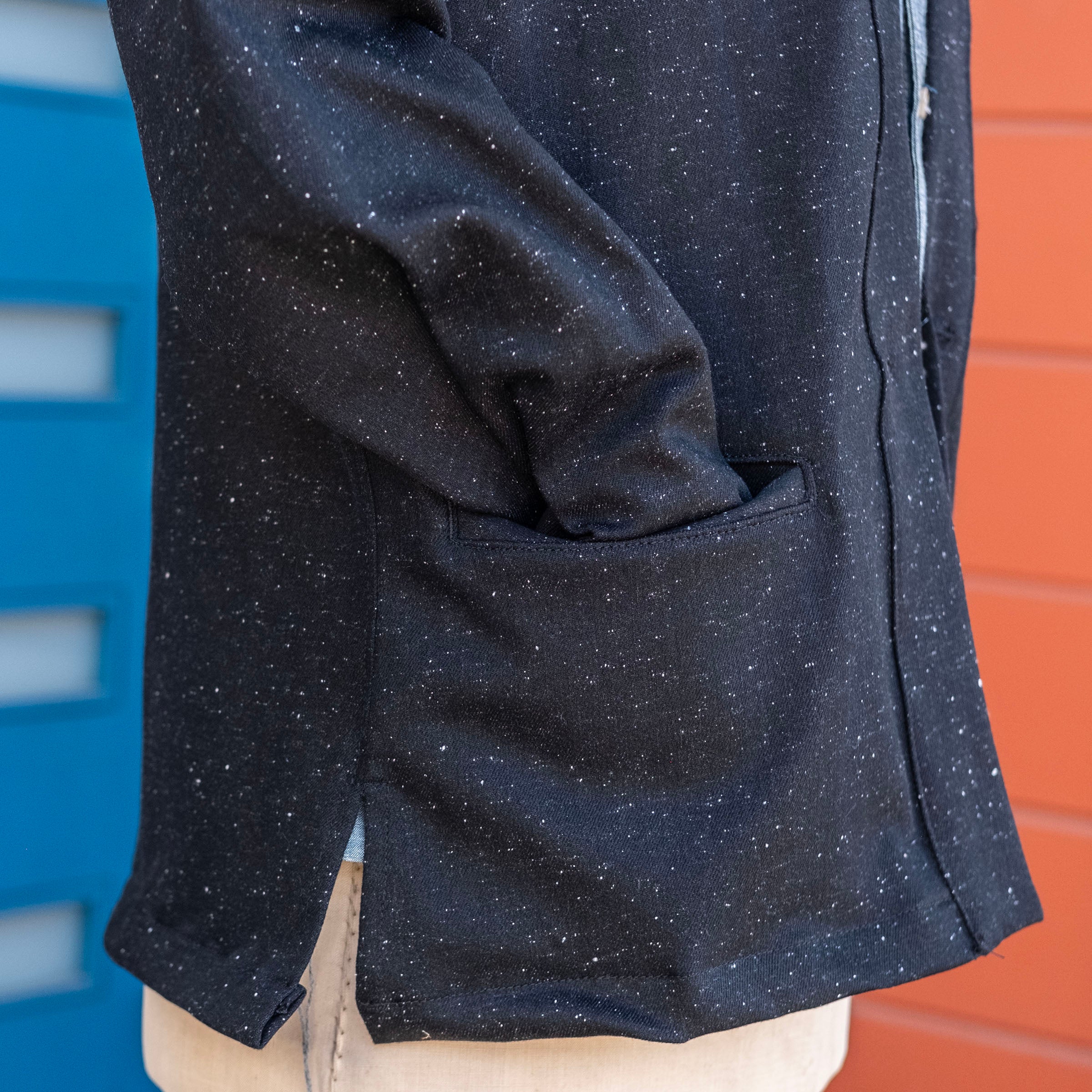 Kamigata Jacket in Shadow Kuroki 10oz Donegal Denim