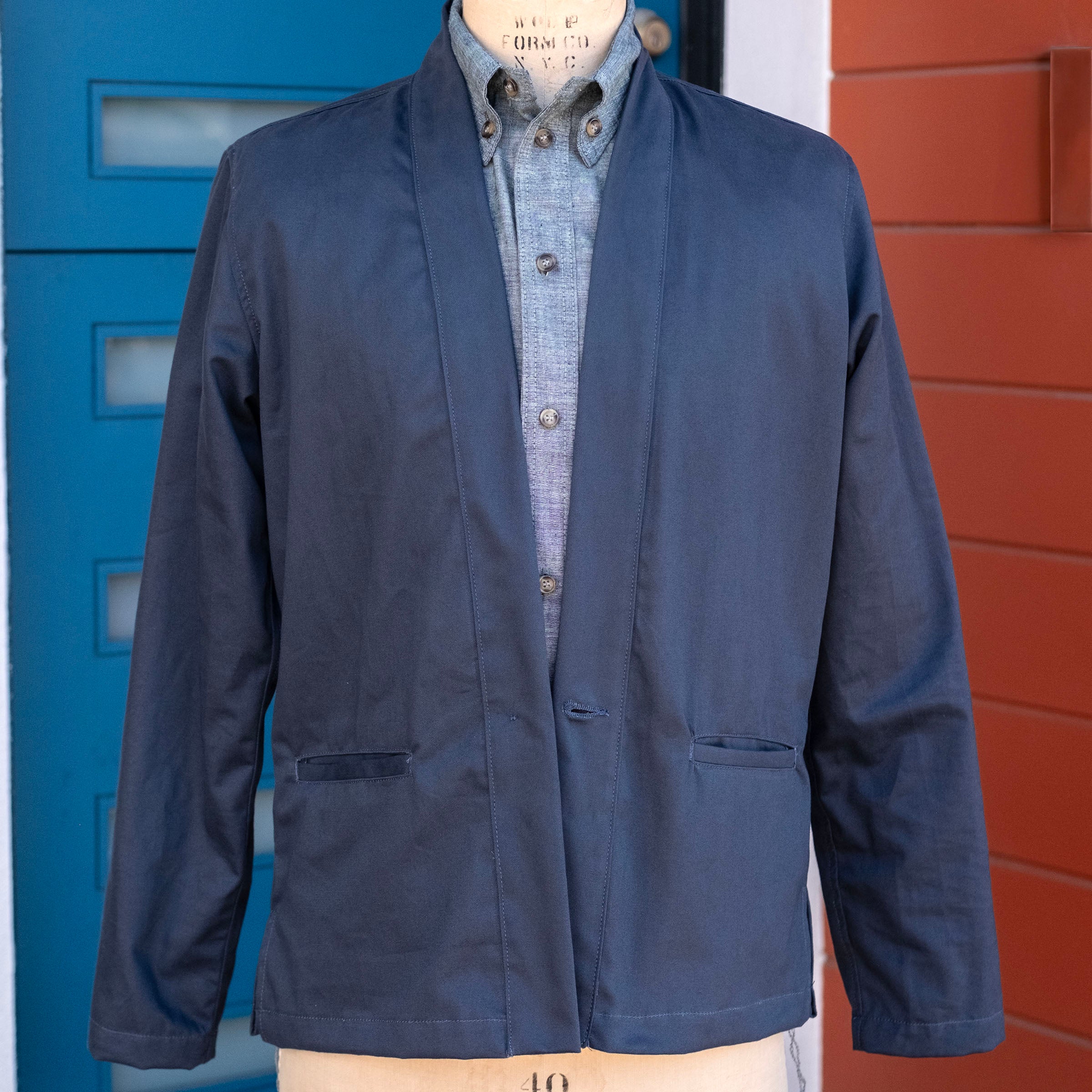 Kamigata Jacket in Blue Smoke Cramerton 8oz Twill