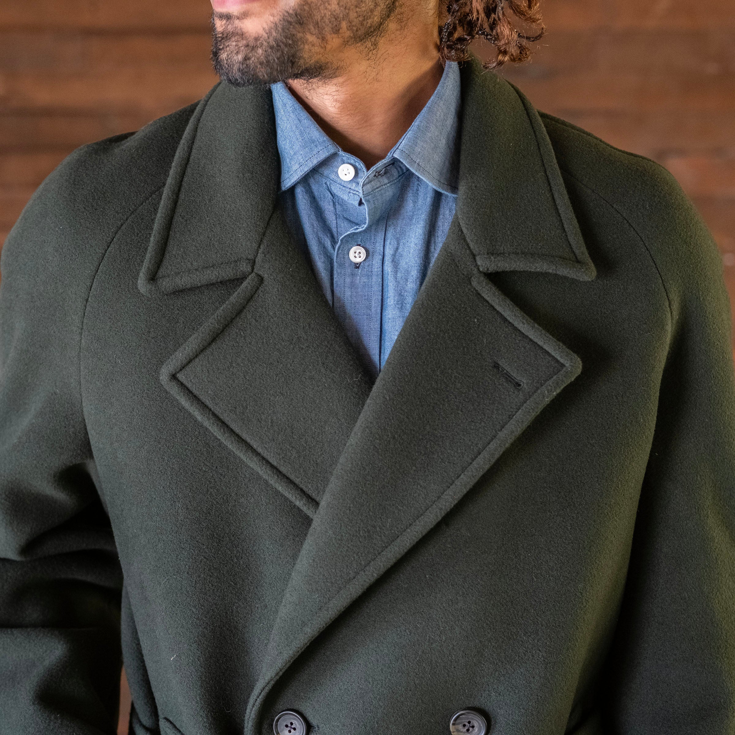 Sample Sale: Madison Overcoat in Alpine Loden Heavyweight Wool Size 40