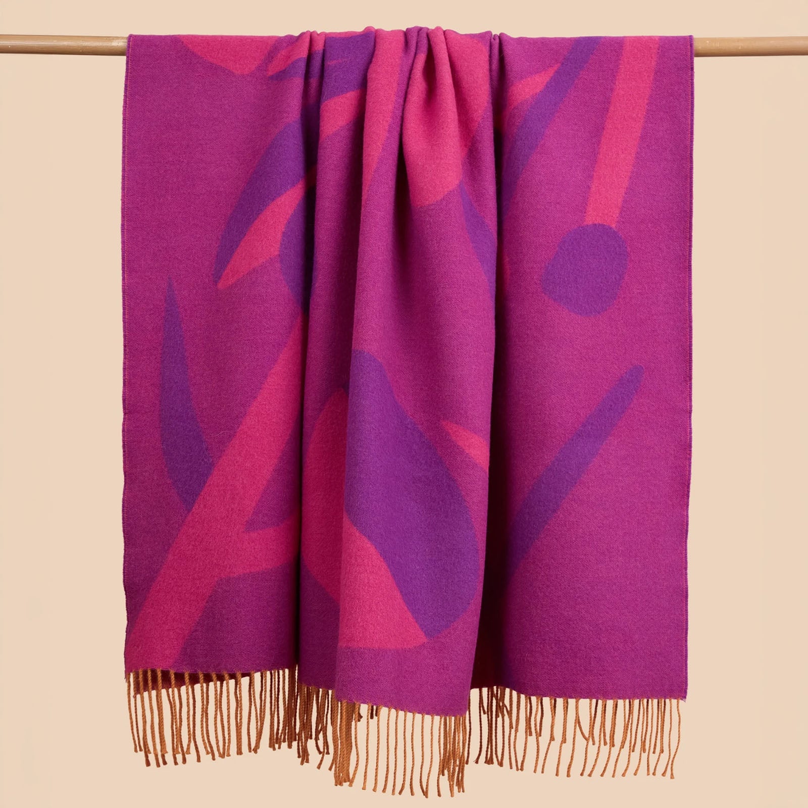 Art Noveau Jacquard Deluxe Alpaca Throw Blanket