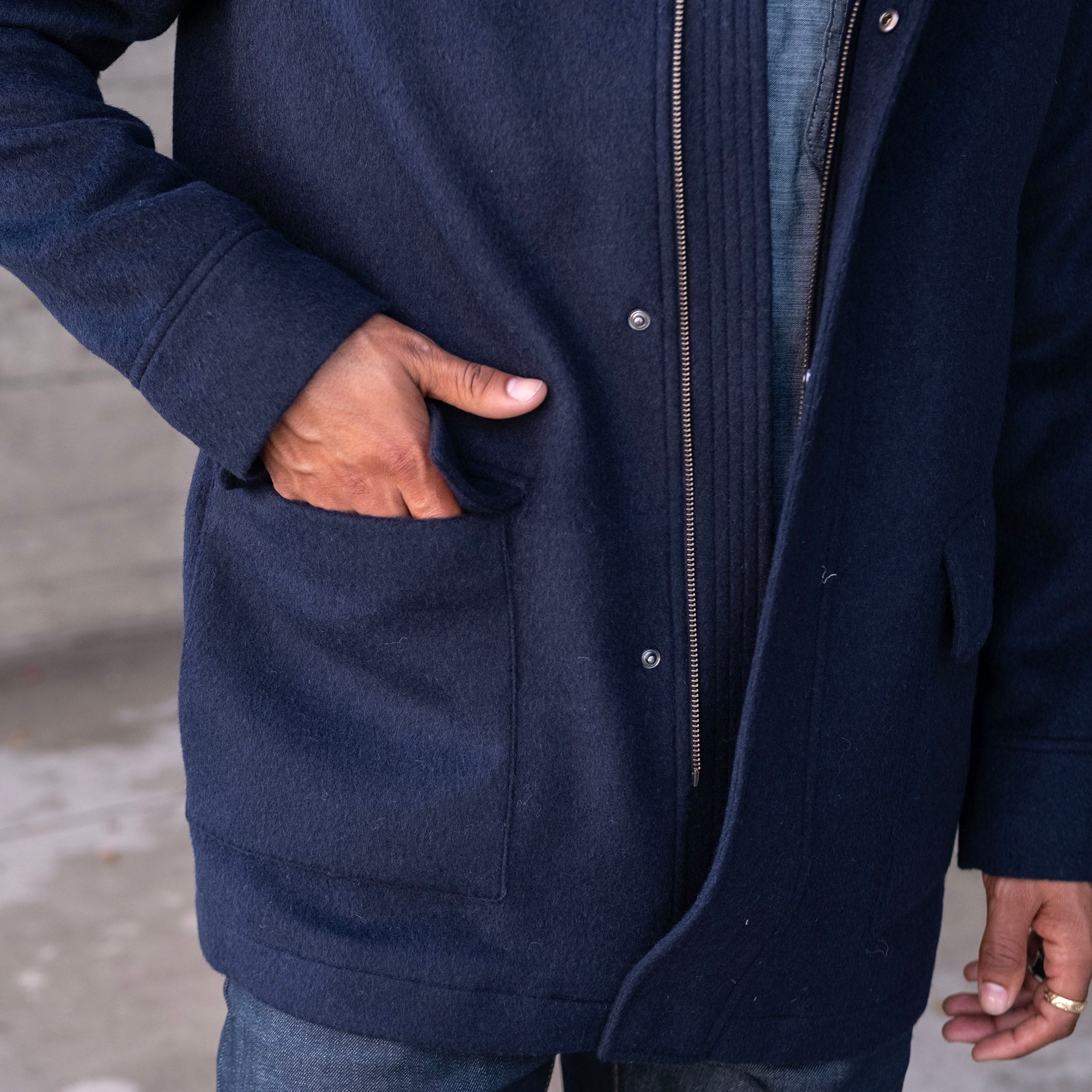 Heavyweight Alpaca Parka with Removable Hood (3 Colors)