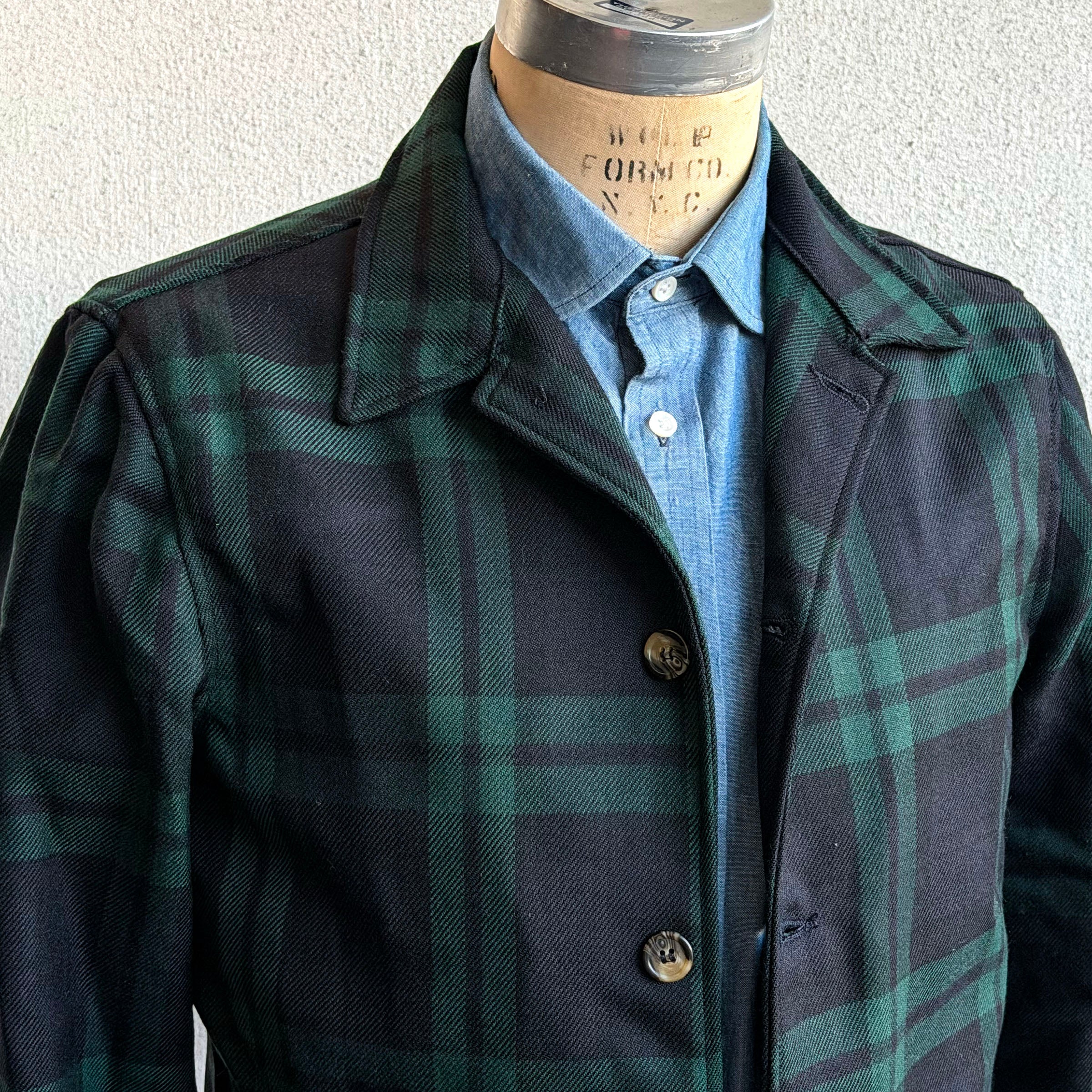Sample Sale: Corso Jacket in Sz 38 Blackwatch 4-Season Wool