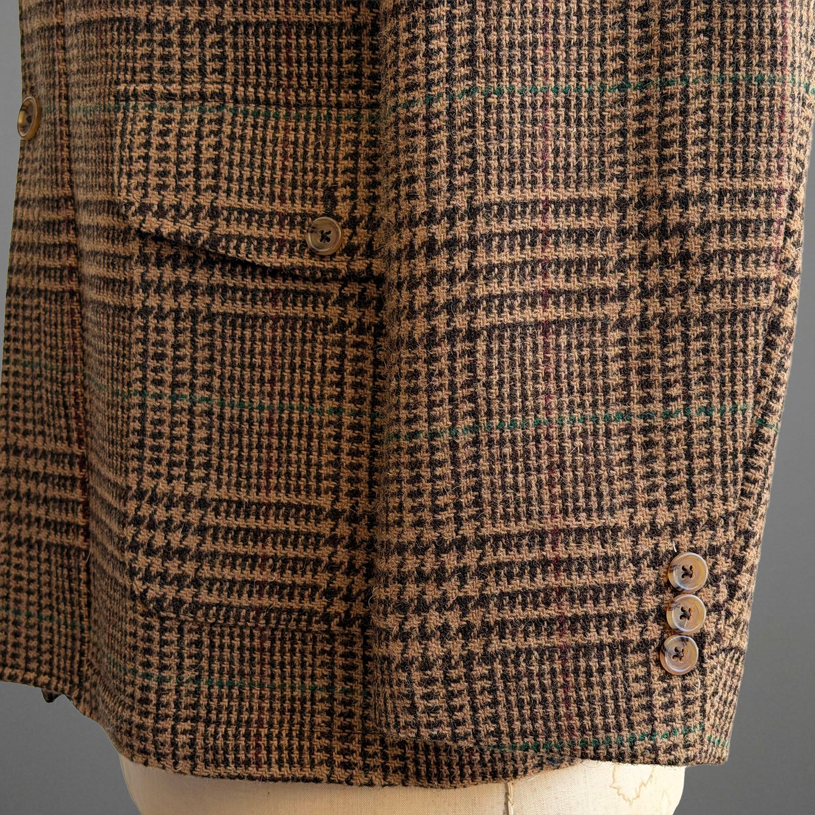 Sample: Toasted Glen Plaid Harris Tweed Ranger Size 40