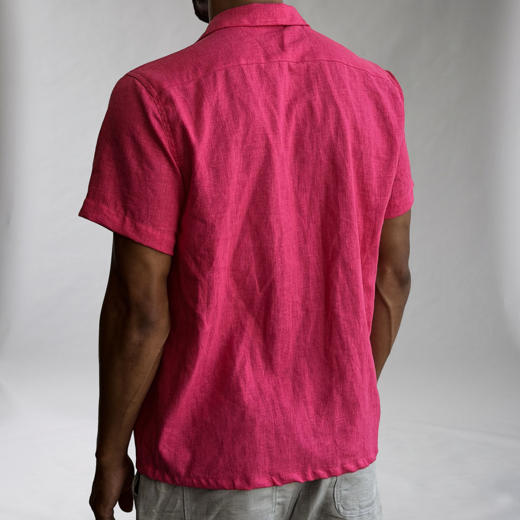 Riviera Fruit Punch Linen Short Sleeve Shirt