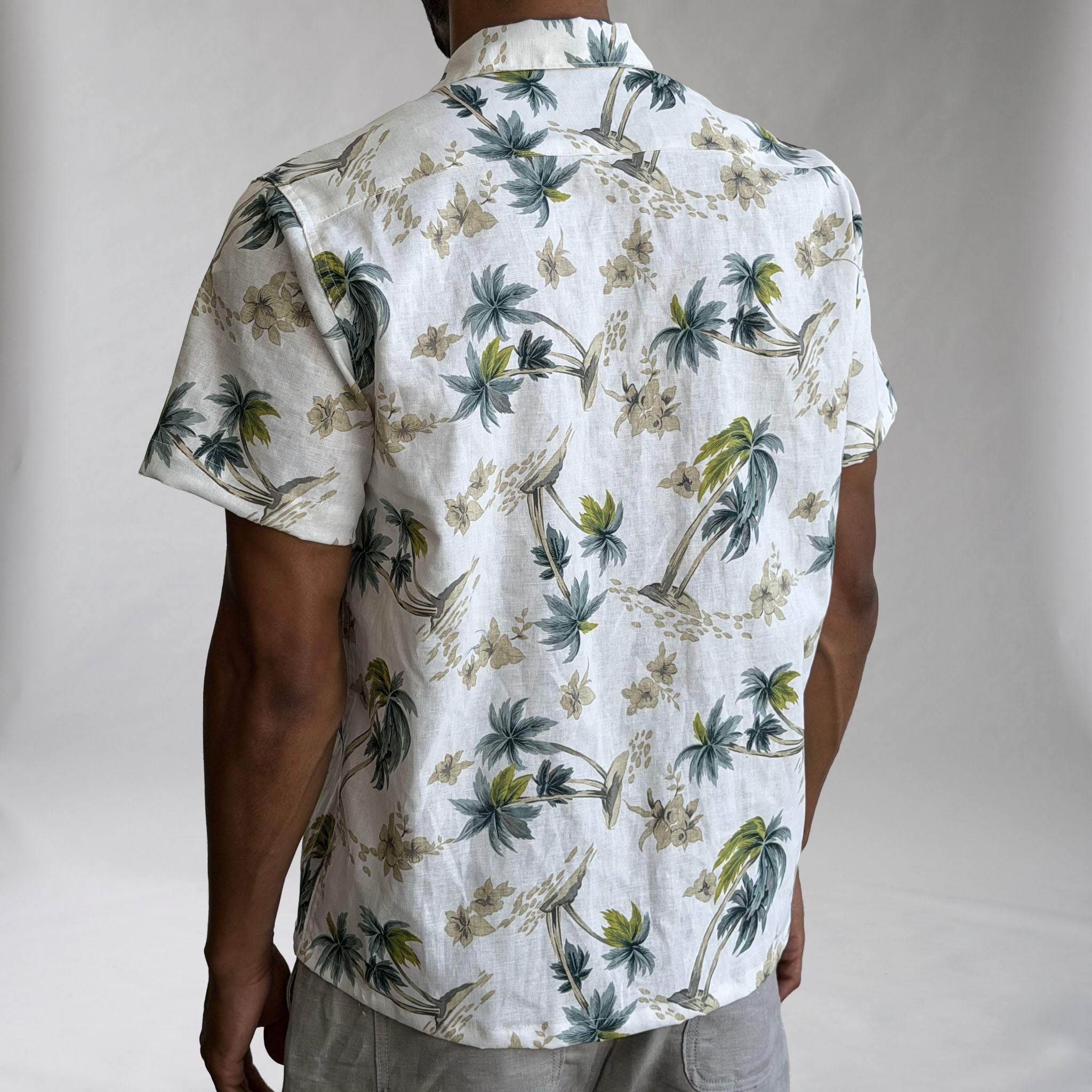 Riviera Pelican Island Linen Short Sleeve Shirt