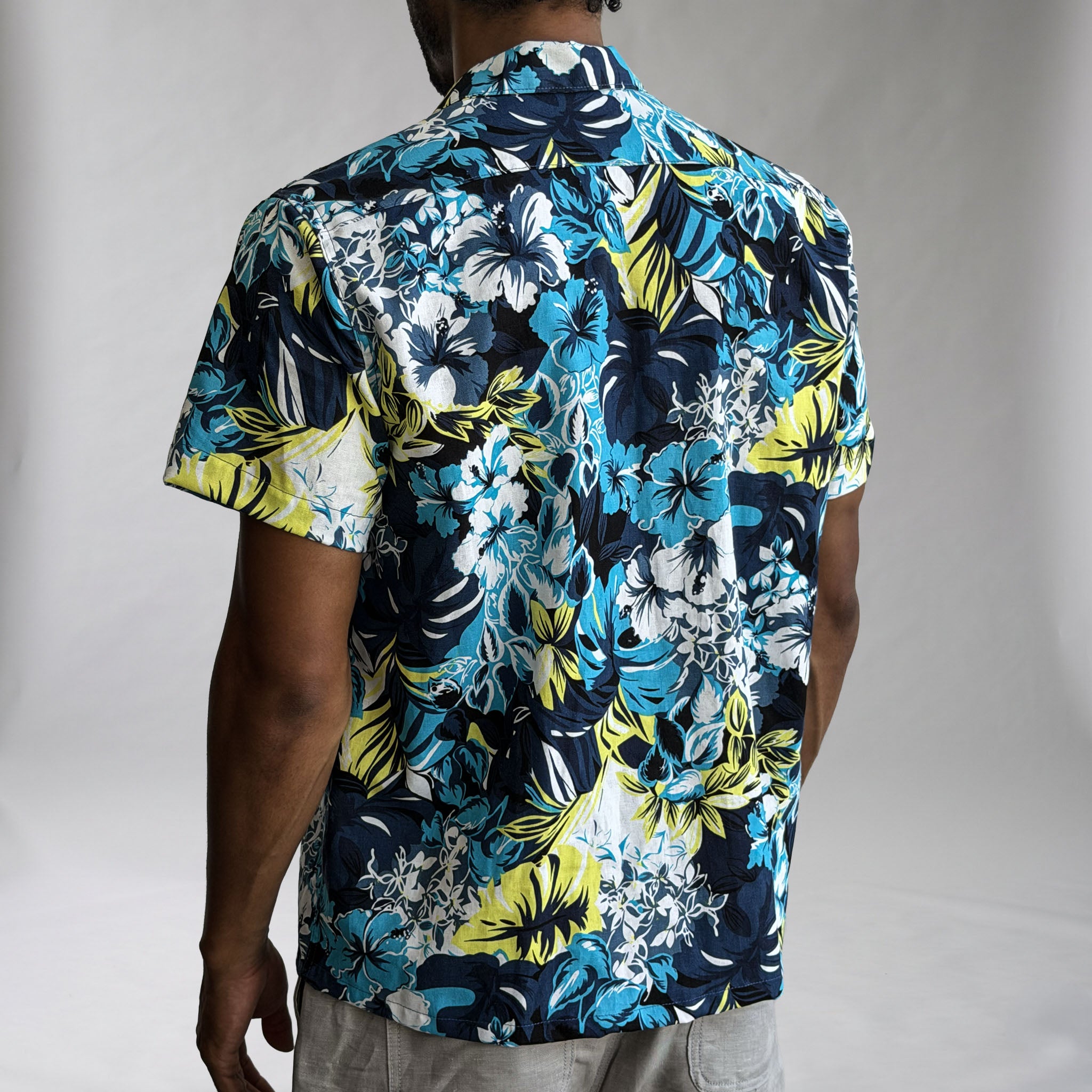 Riviera Moonlight Lagoon Poplin Short Sleeve Shirt