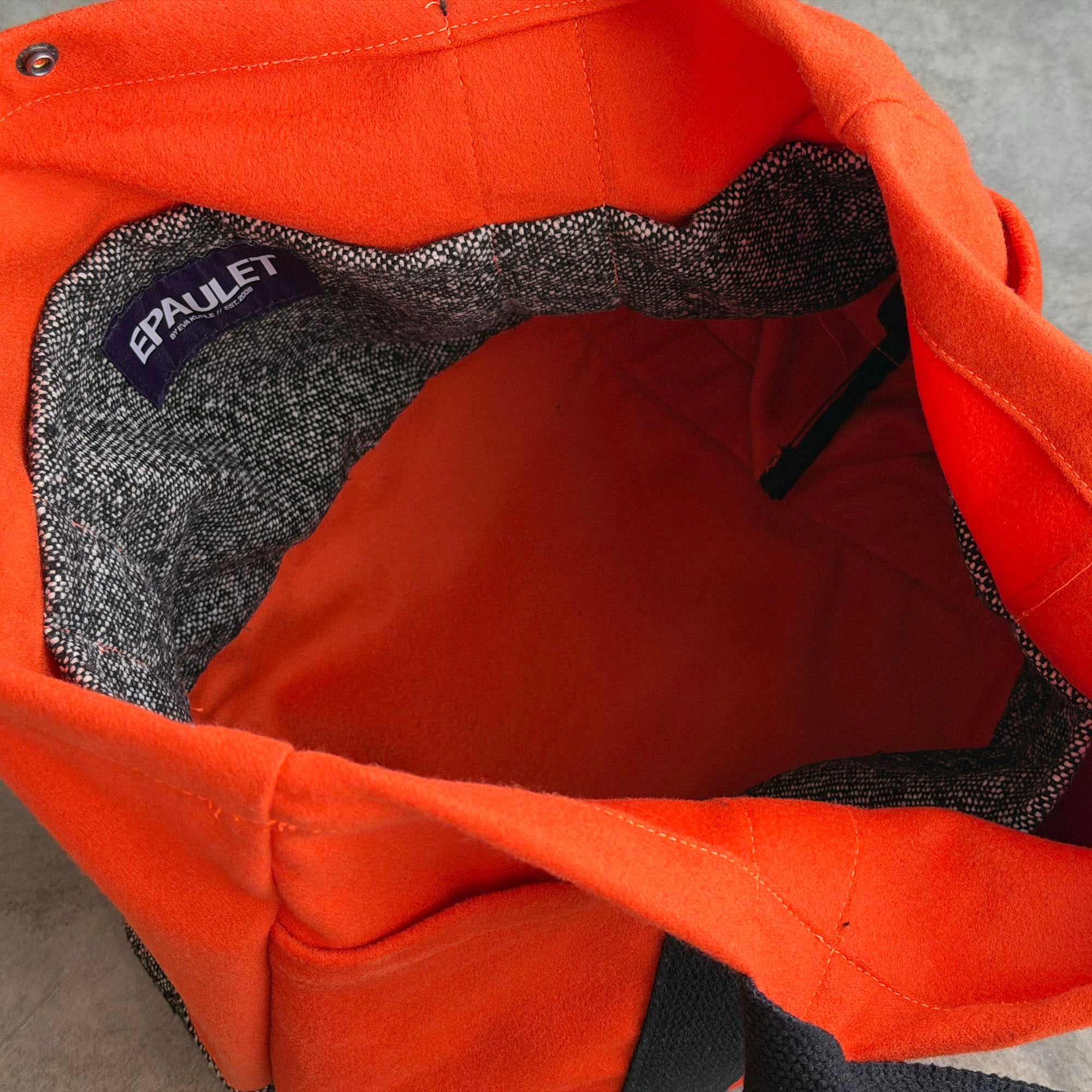 Sample: Harbor Tote Bag in Loro Piana Flannel & Donegal Tweed