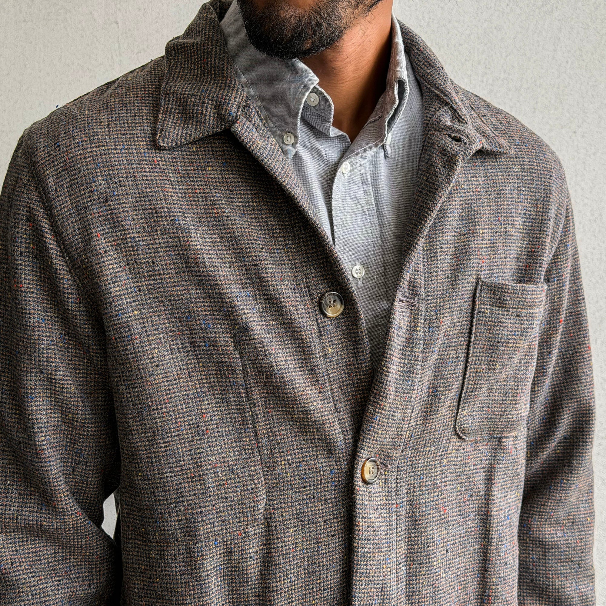 Sample Sale: Doyle in Japanese Sparrow Donegal Tweed Sz 40L
