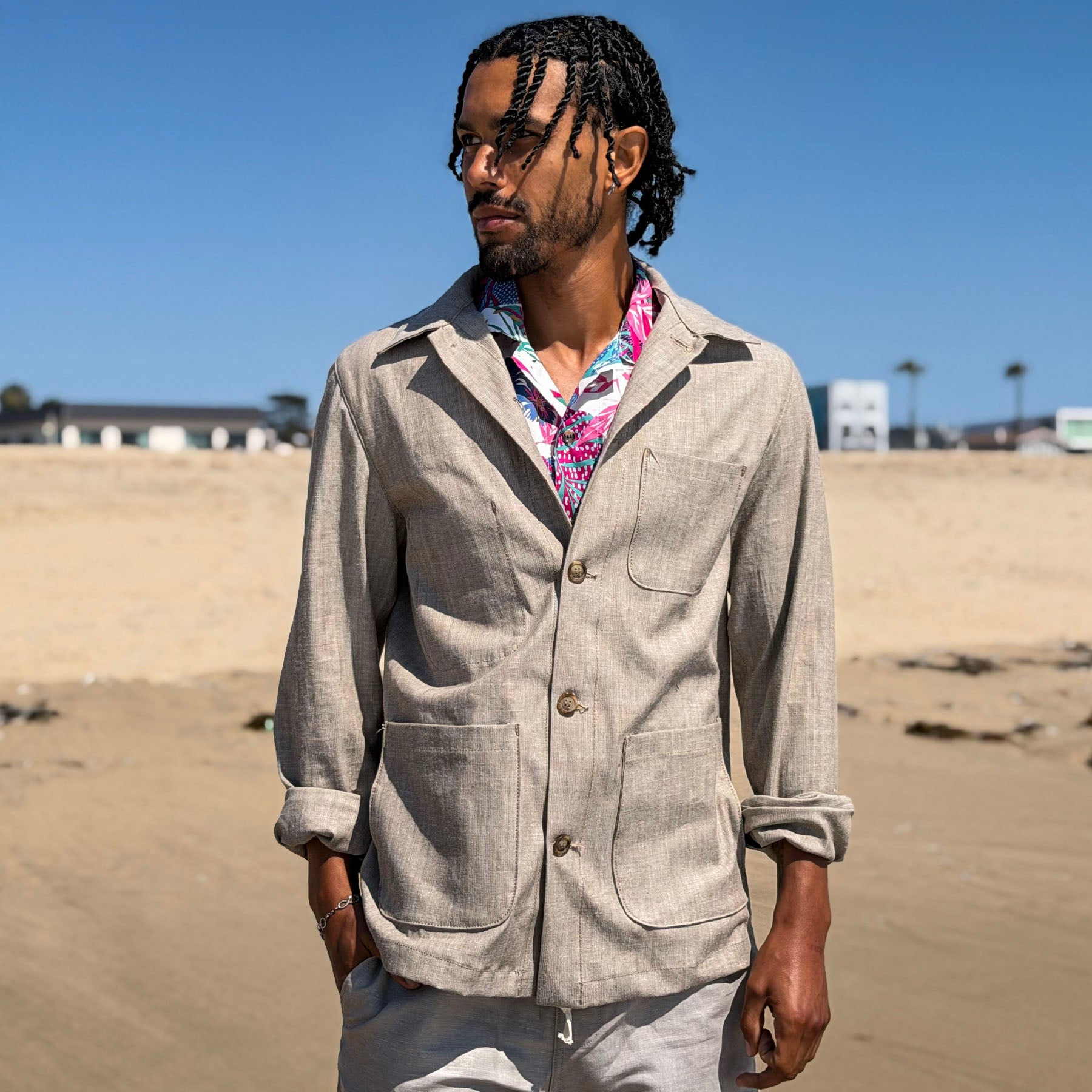 Doyle Jacket Kaihara 8oz Slubby Wheat Twill