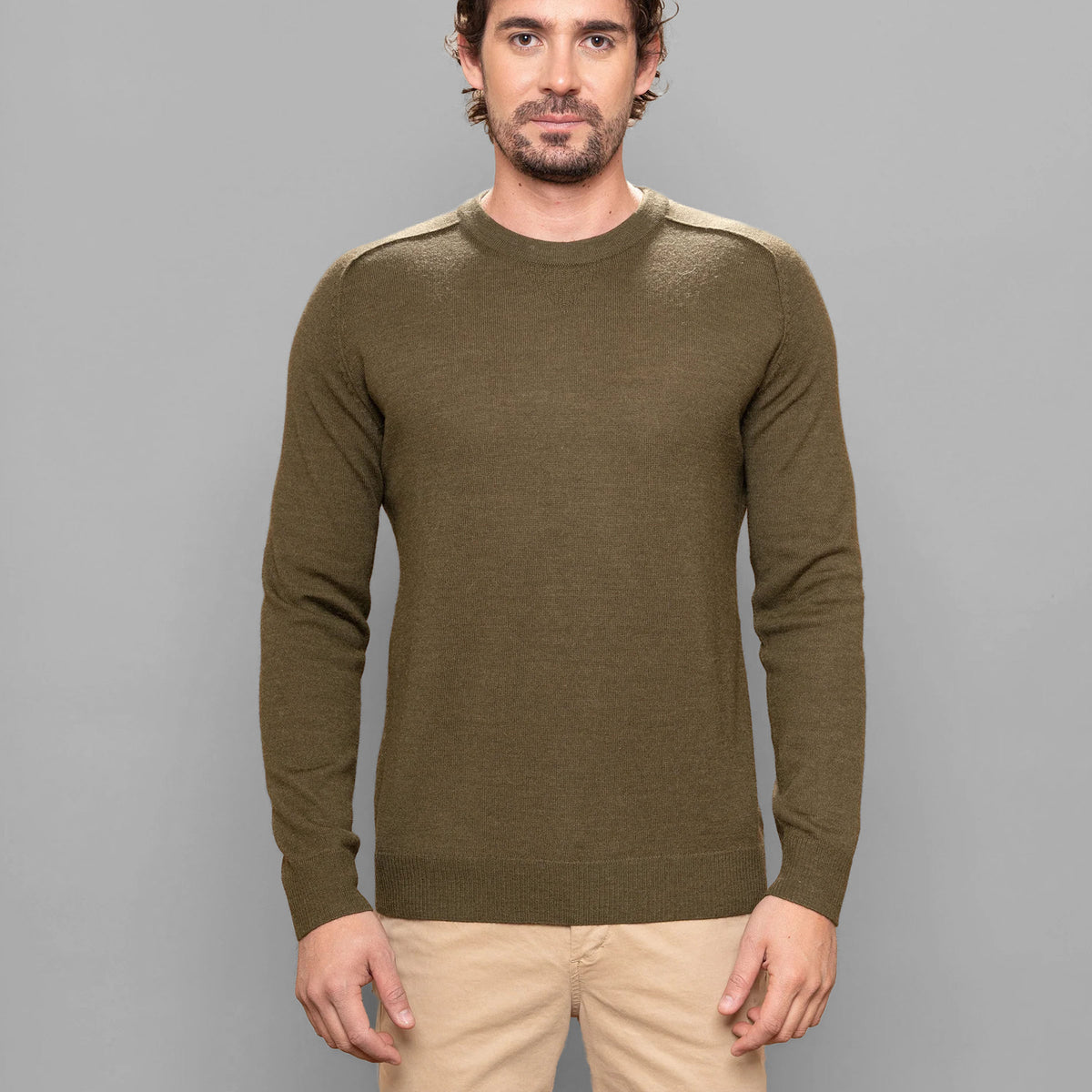 Alpaca Extrafine Knit Crewneck Sweater