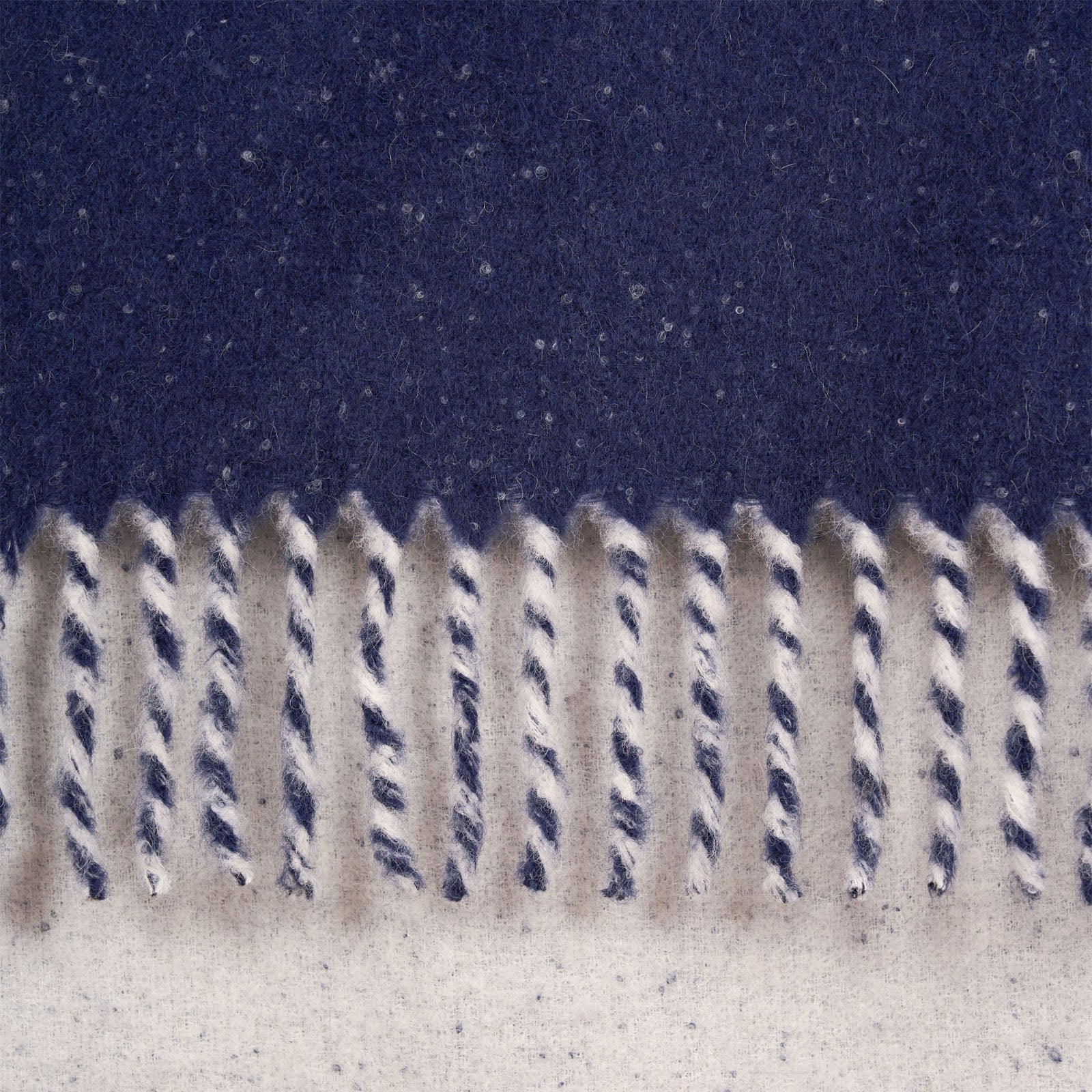Reversible Twisted Fringes Alpaca-Wool Throw Blanket