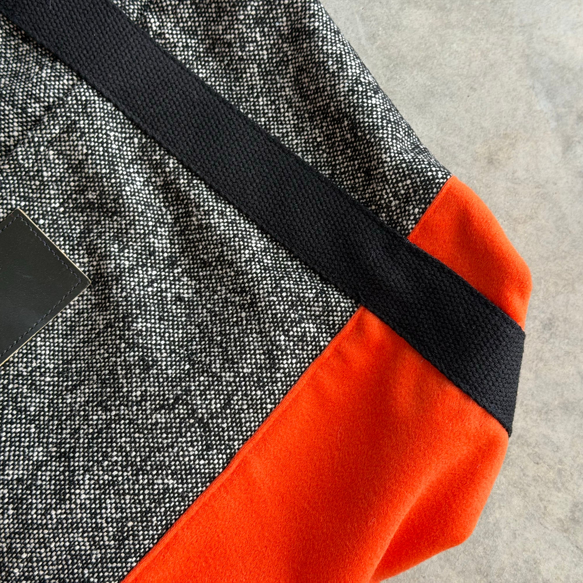 Sample: Harbor Tote Bag in Loro Piana Flannel & Donegal Tweed Alt