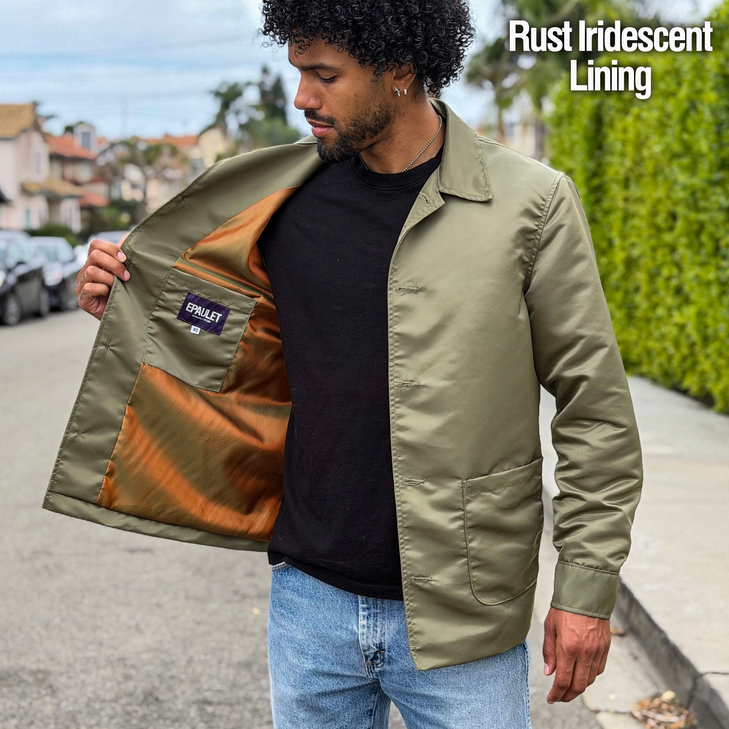 Custom Corso Jacket In Japanese Flight Satin Nylon