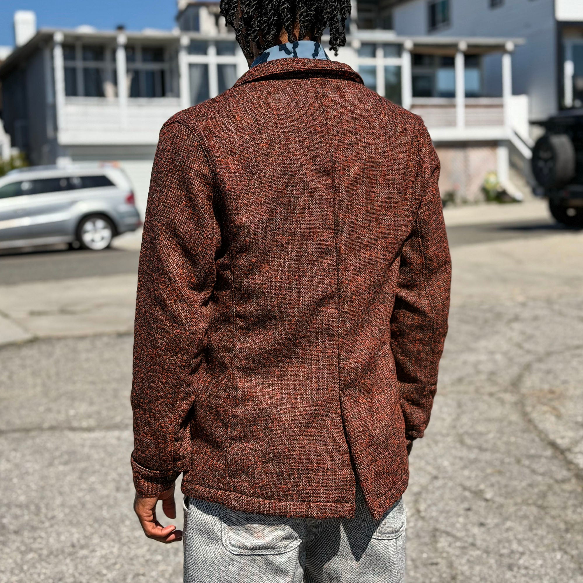 Doyle Jacket Rust Scatter-Weave Tweed