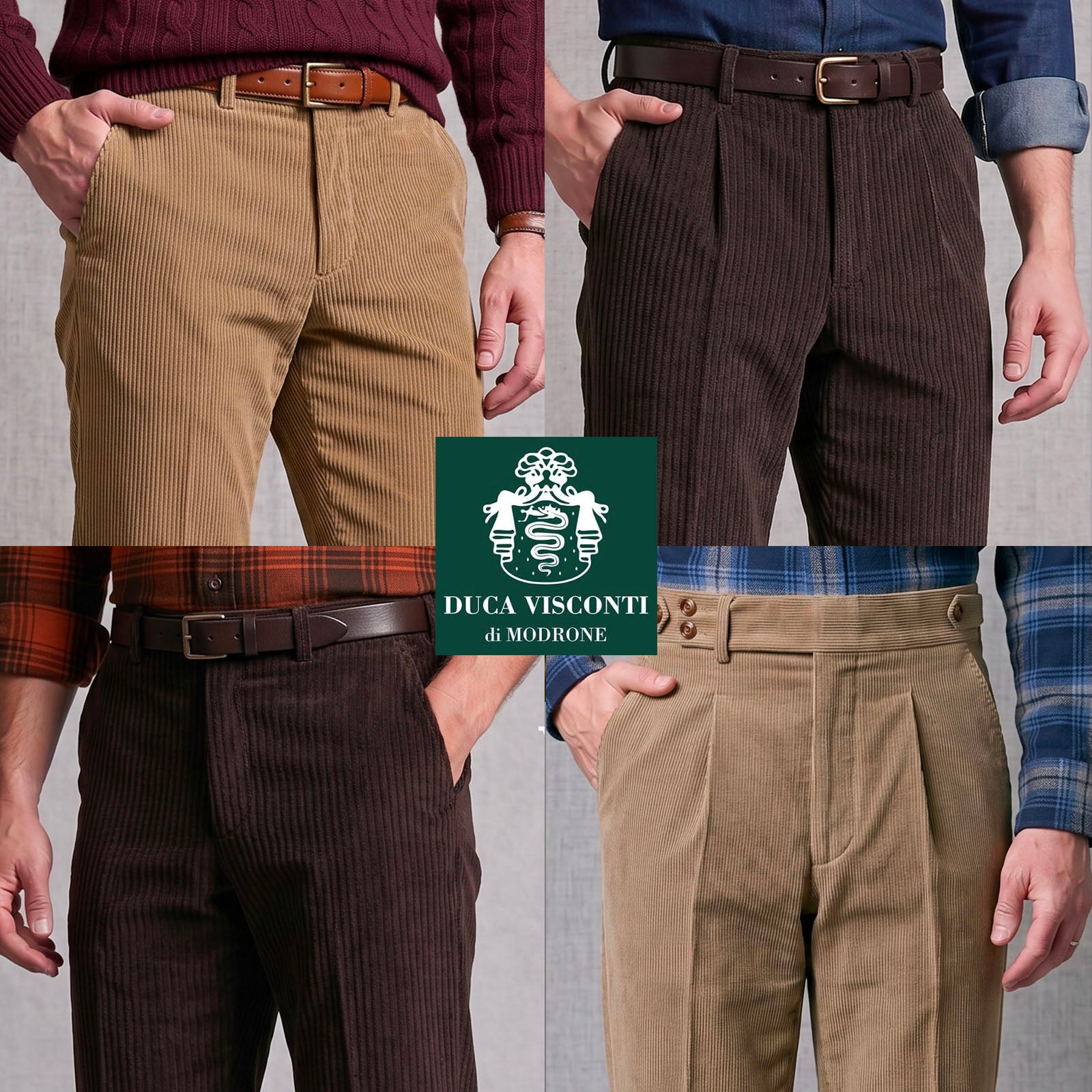 Custom Trousers in Mid-Weight Italian Cotton Corduroy