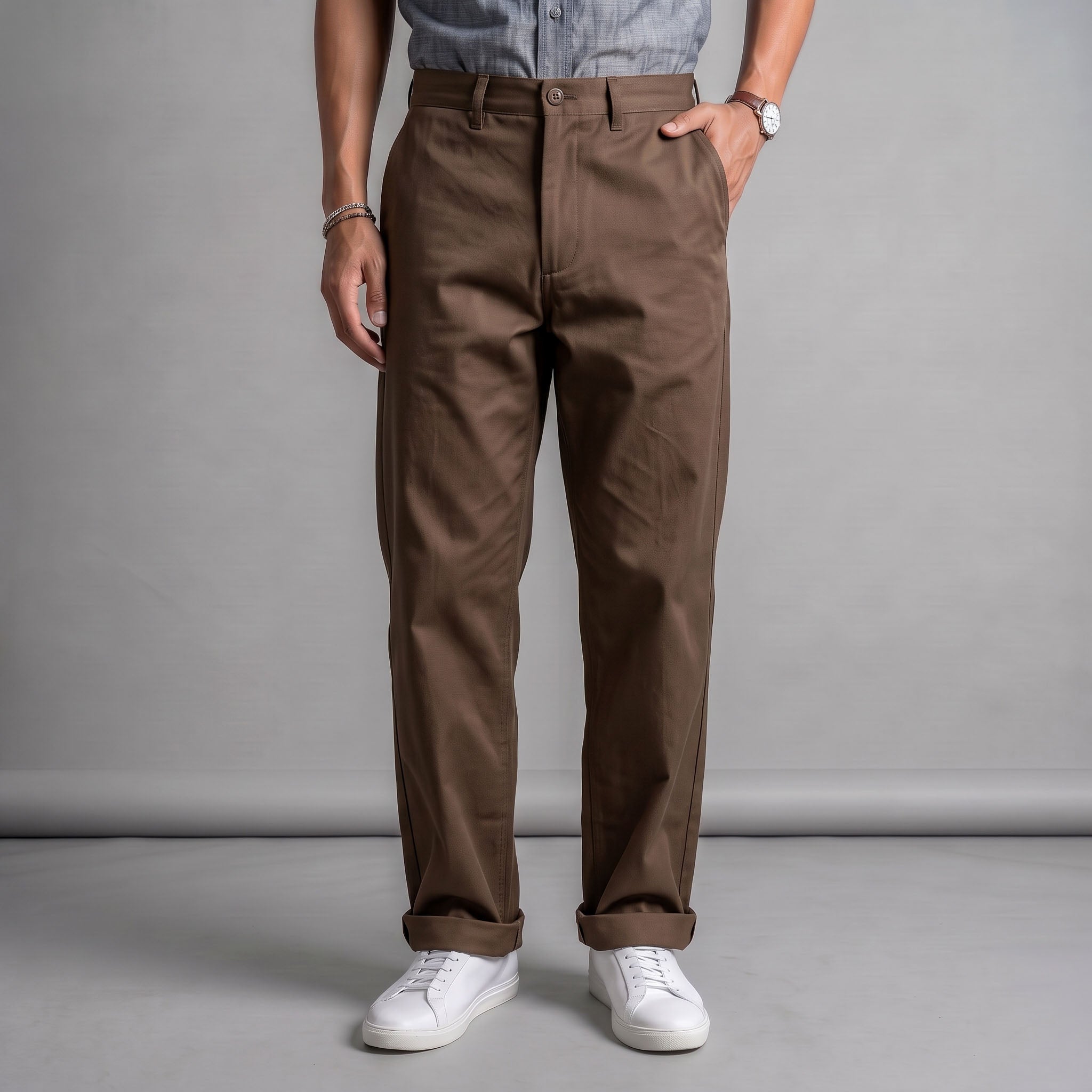 Fairfax Easy Fit Chinos Italian Walnut 9oz Twill