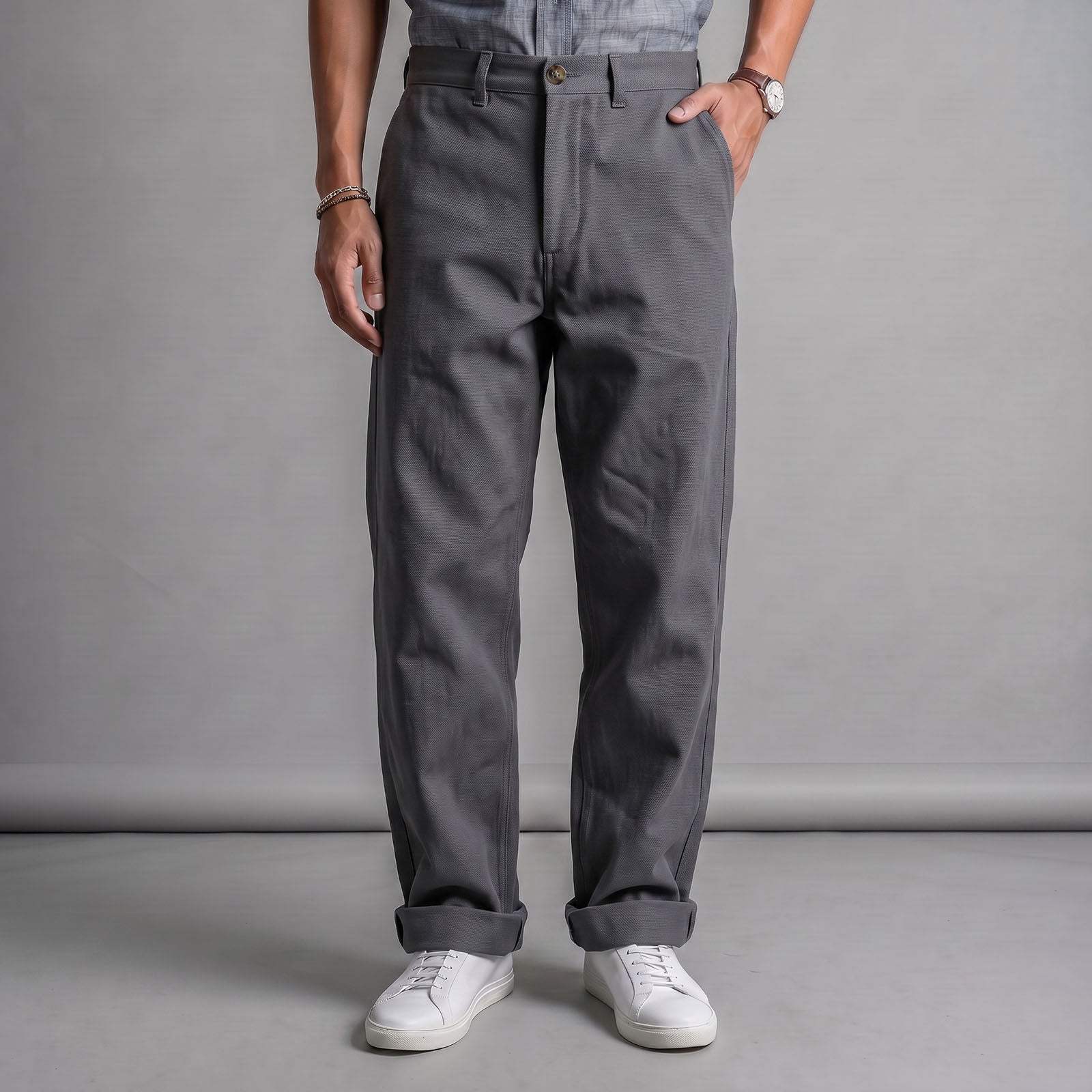 Fairfax Easy Fit Chinos Gravel Duck Canvas