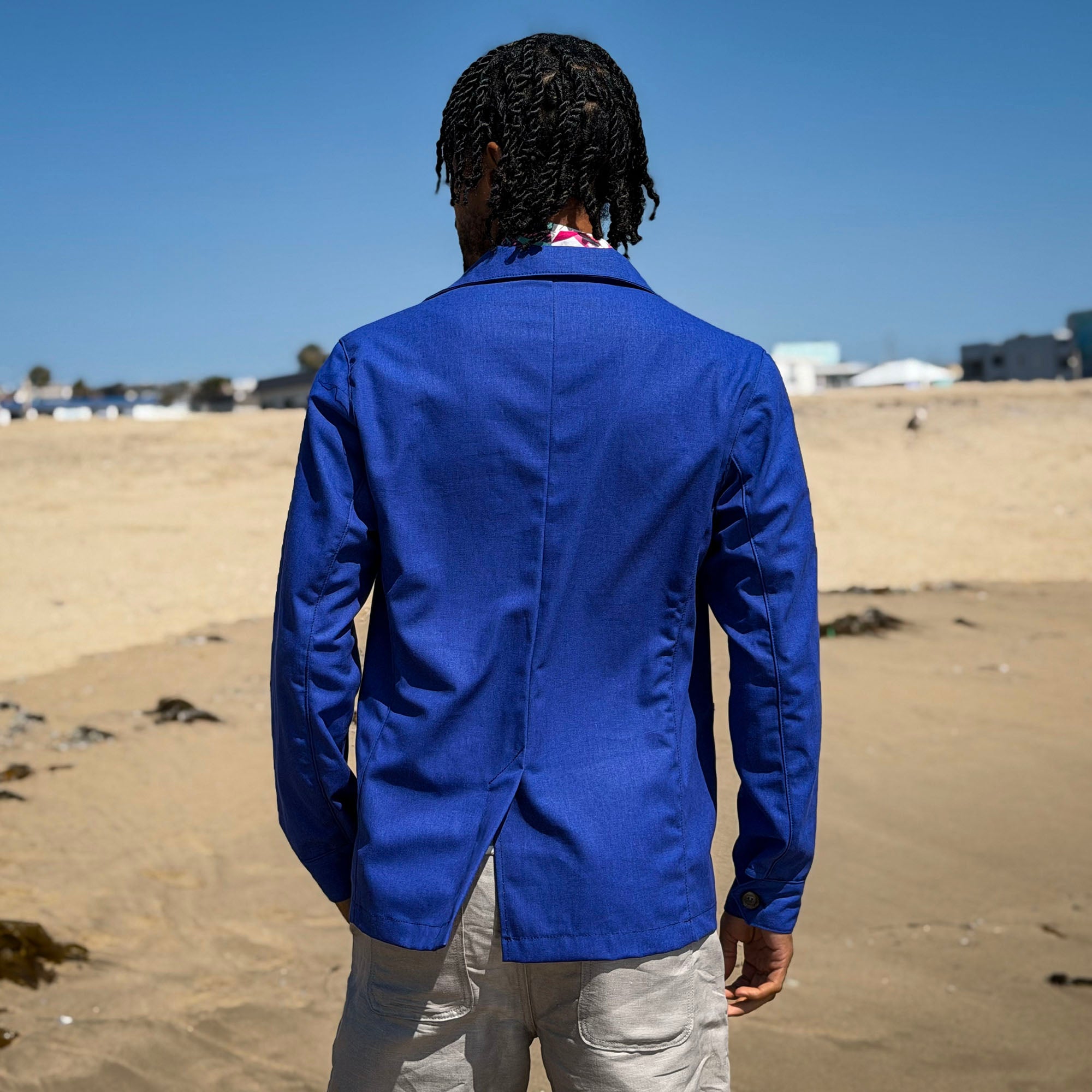 Doyle Jacket Sapphire Dyed 10oz Cotton Canvas