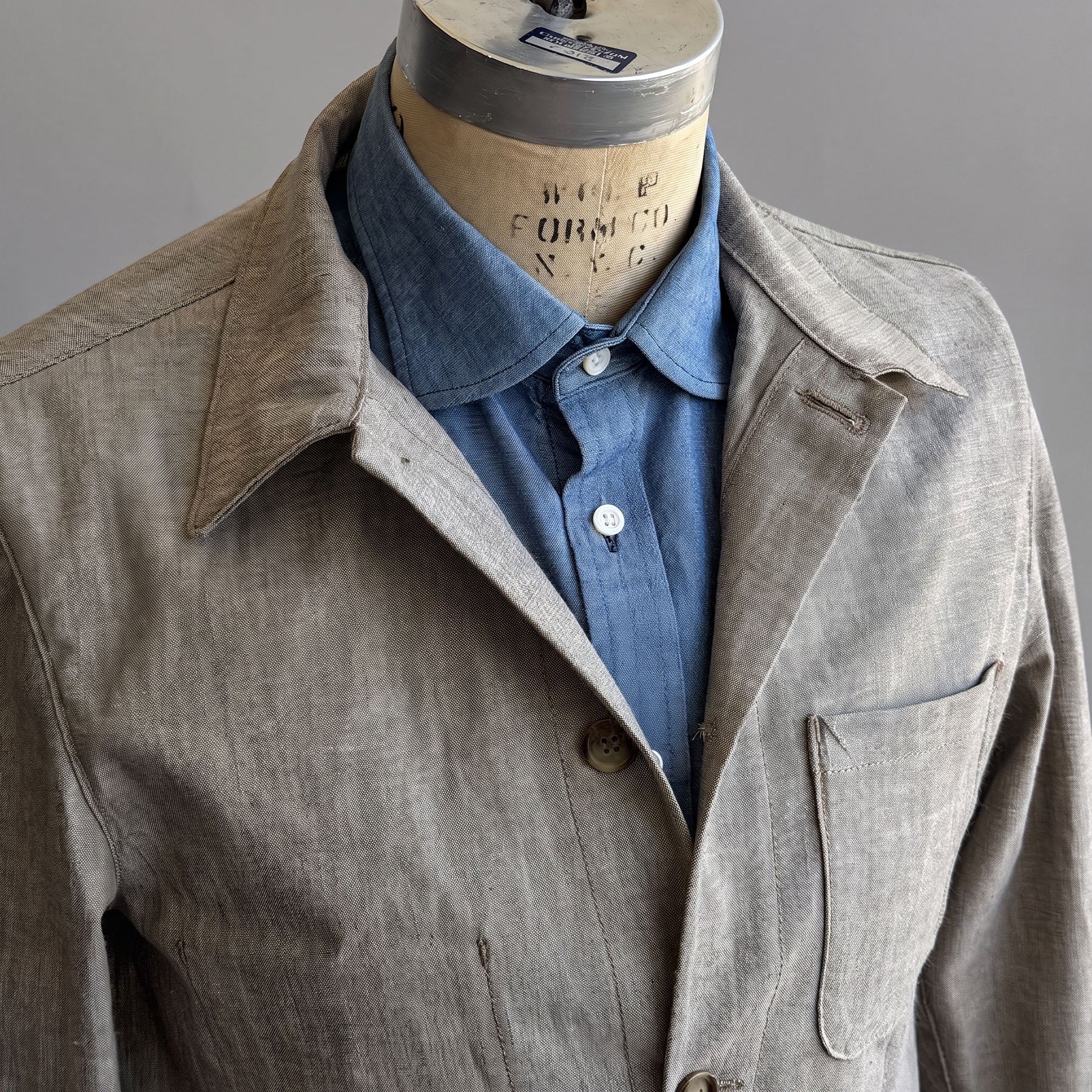 Doyle Jacket Kaihara 8oz Slubby Wheat Twill