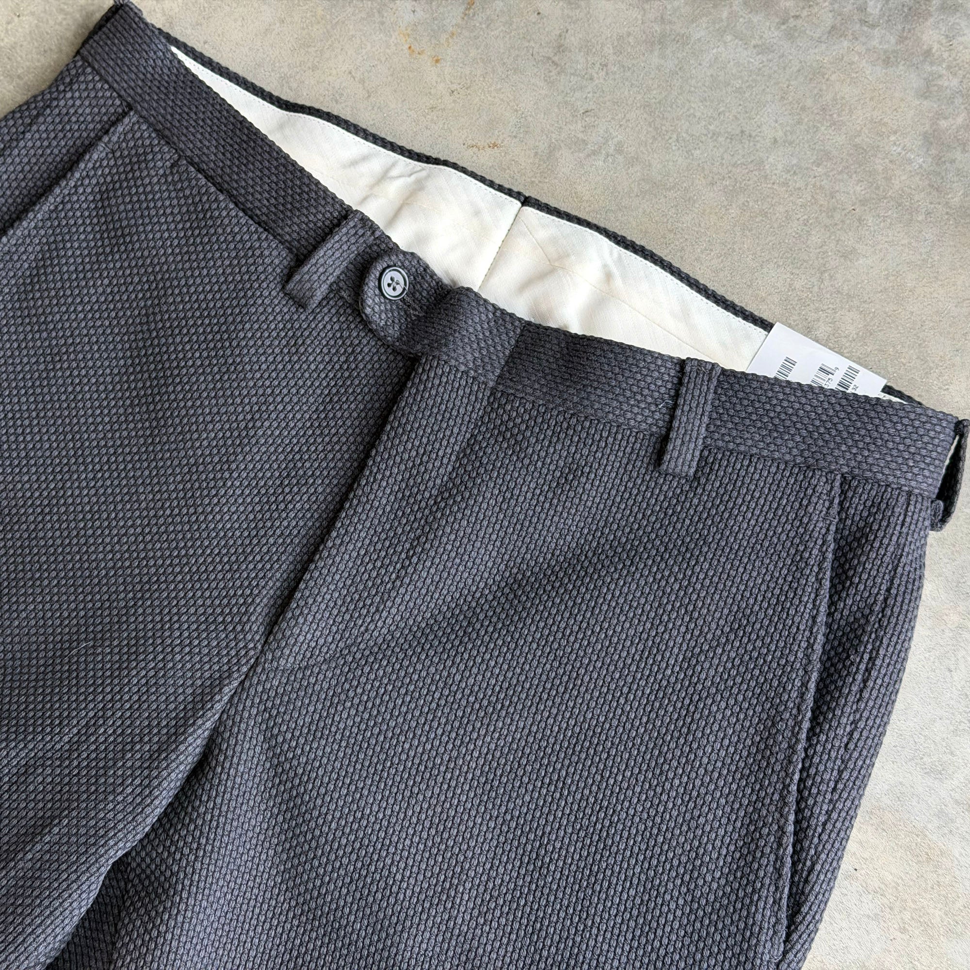 Sample: Walt Trouser in Gunmetal Sashiko Sz 32