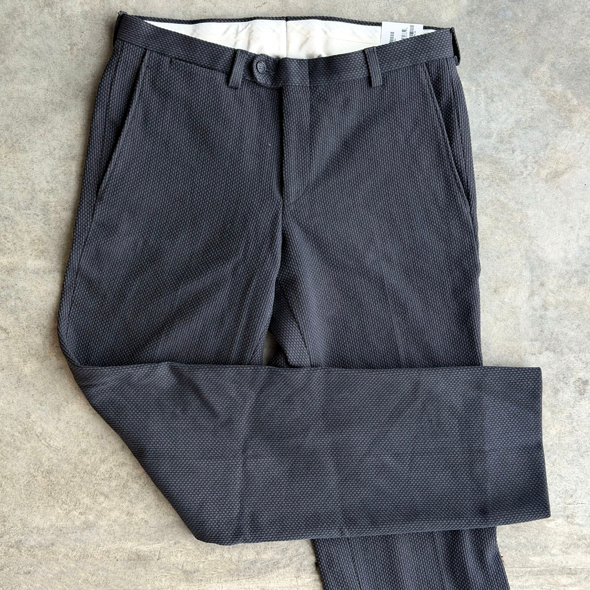 Sample: Walt Trouser in Gunmetal Sashiko Sz 32