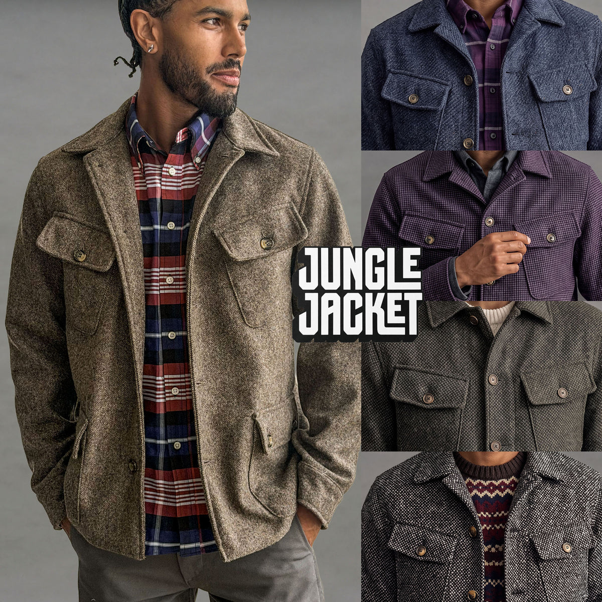 Jungle Jacket in English & Italian Wool Tweed Project