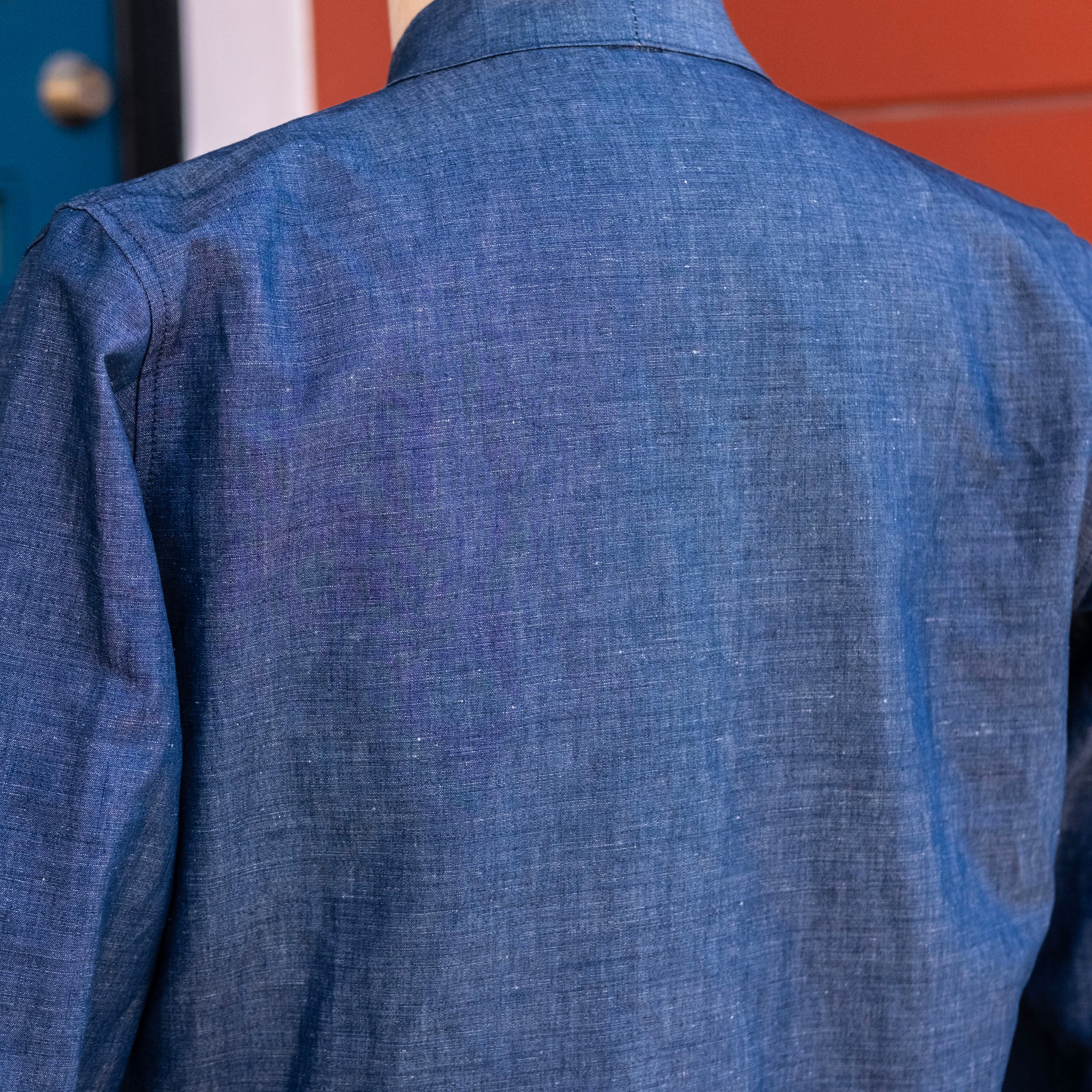 Kamigata Jacket in Hattori Blue Wave Indigo Chambray