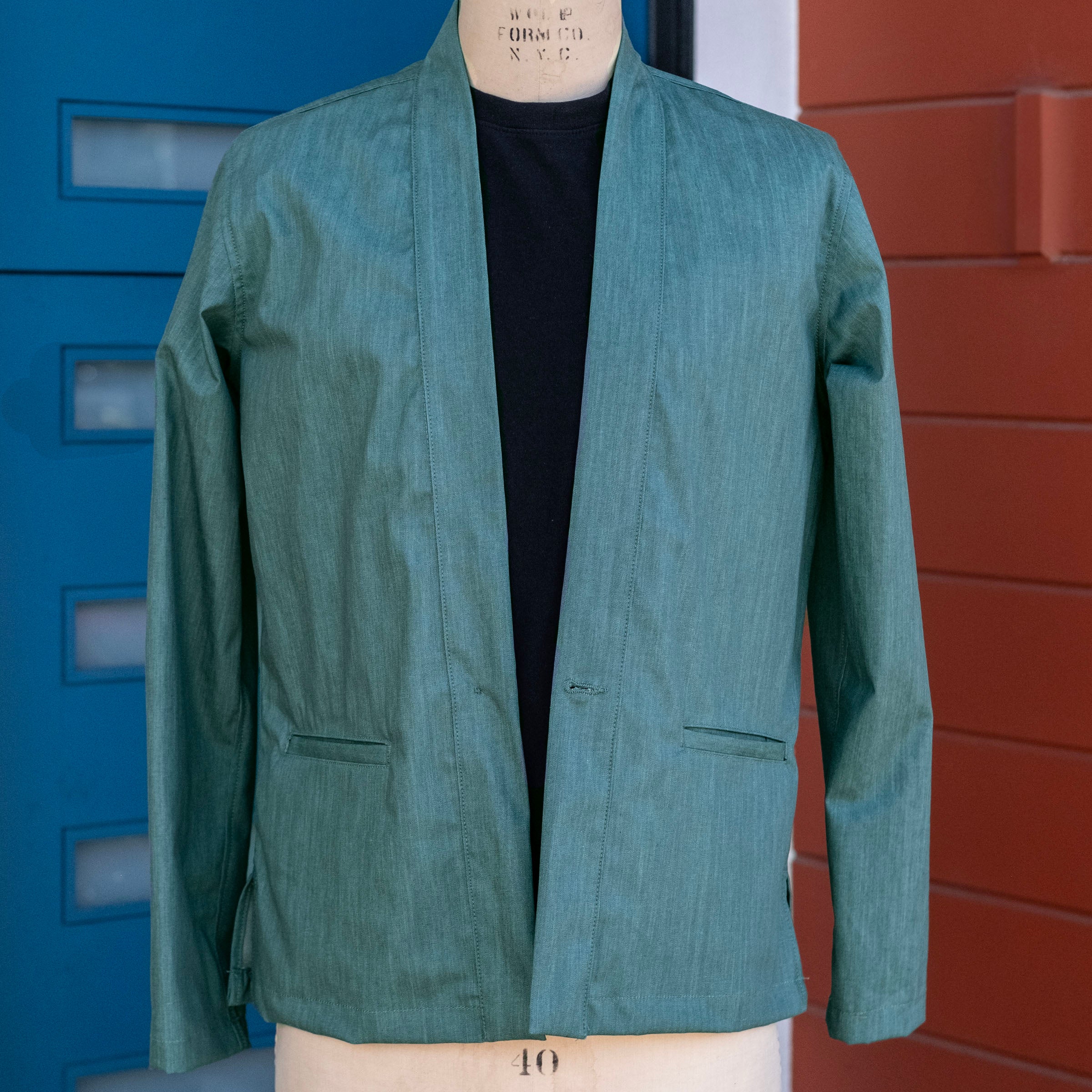 Kamigata Jacket in River Emerald 7oz Twill