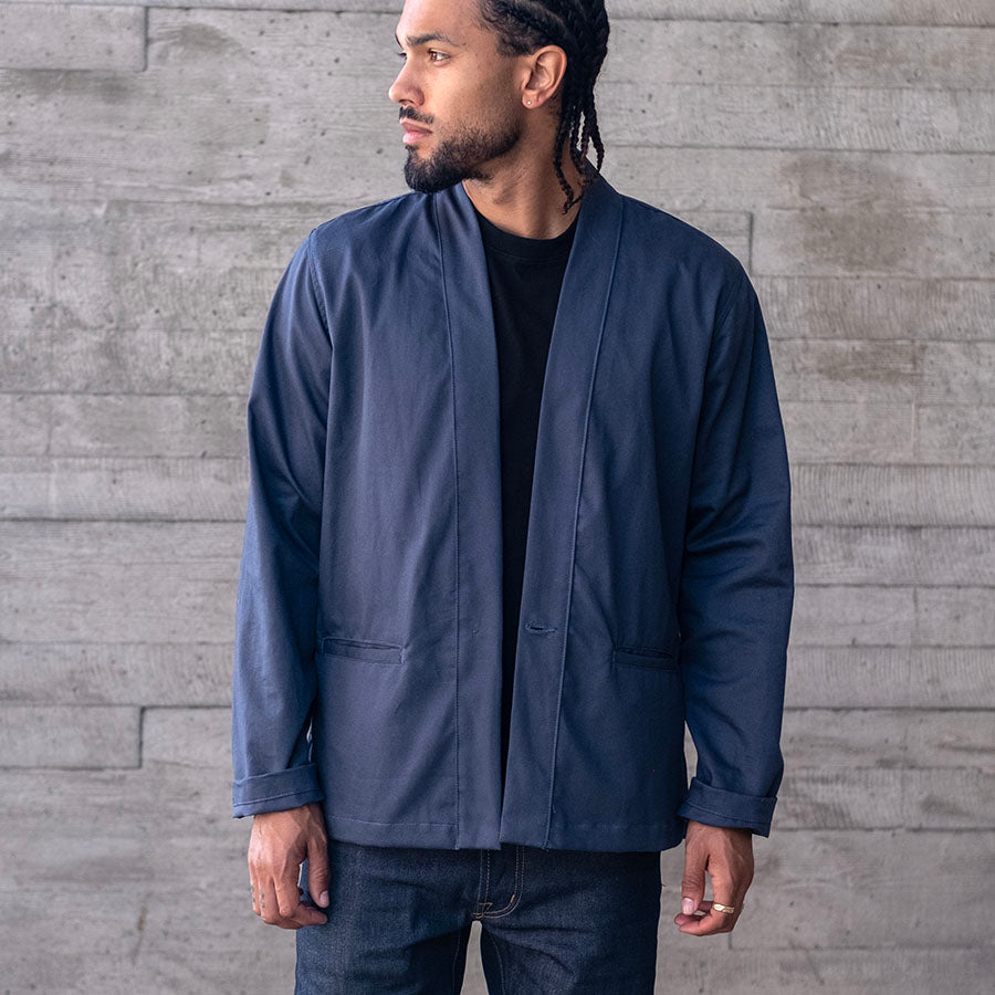 Kamigata Jacket in Blue Smoke Cramerton 8oz Twill