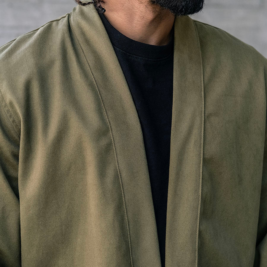 Kamigata Jacket in Olive Kaihara 13oz Bull Denim Sz 42
