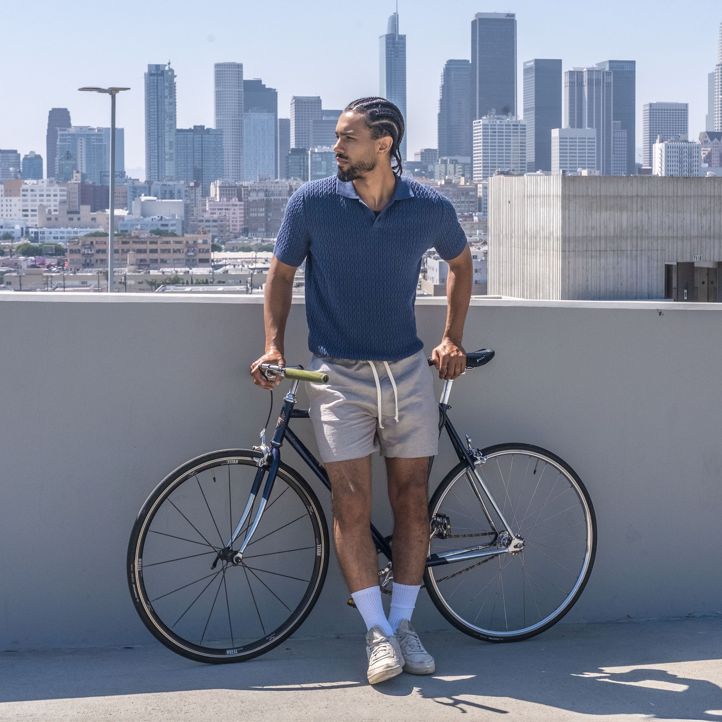 Laidback Short Oyster Albini Linen