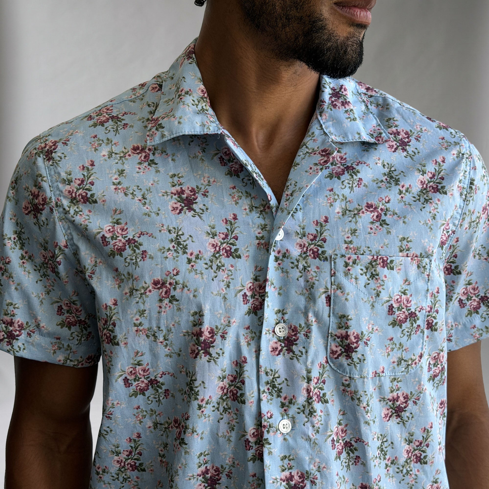 Riviera Sunday Bloom Poplin Short Sleeve Shirt