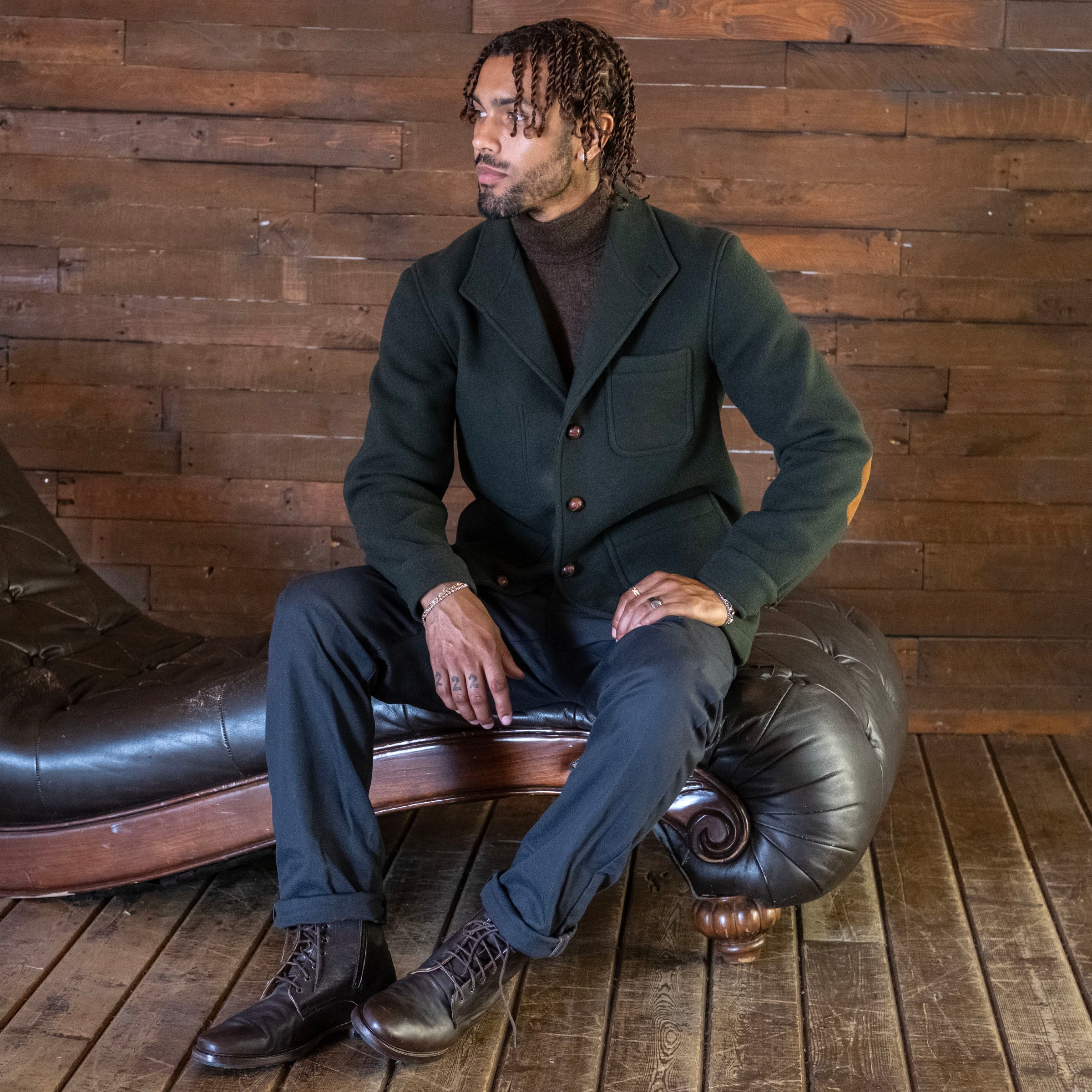 Sample Sale: Teba in Alpine Loden Heavyweight Wool Size 40