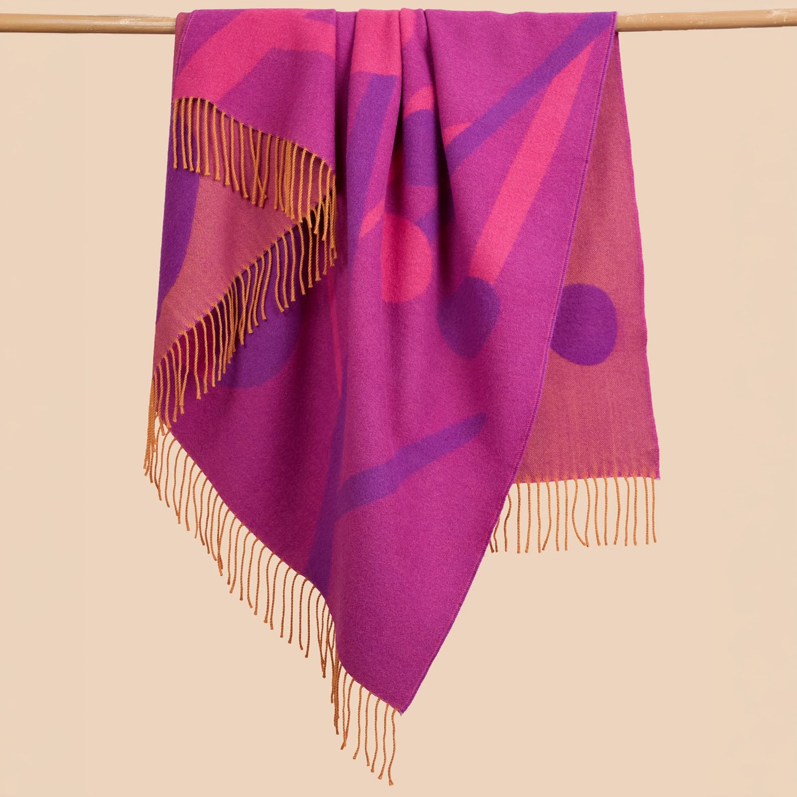 Art Noveau Jacquard Deluxe Alpaca Throw Blanket